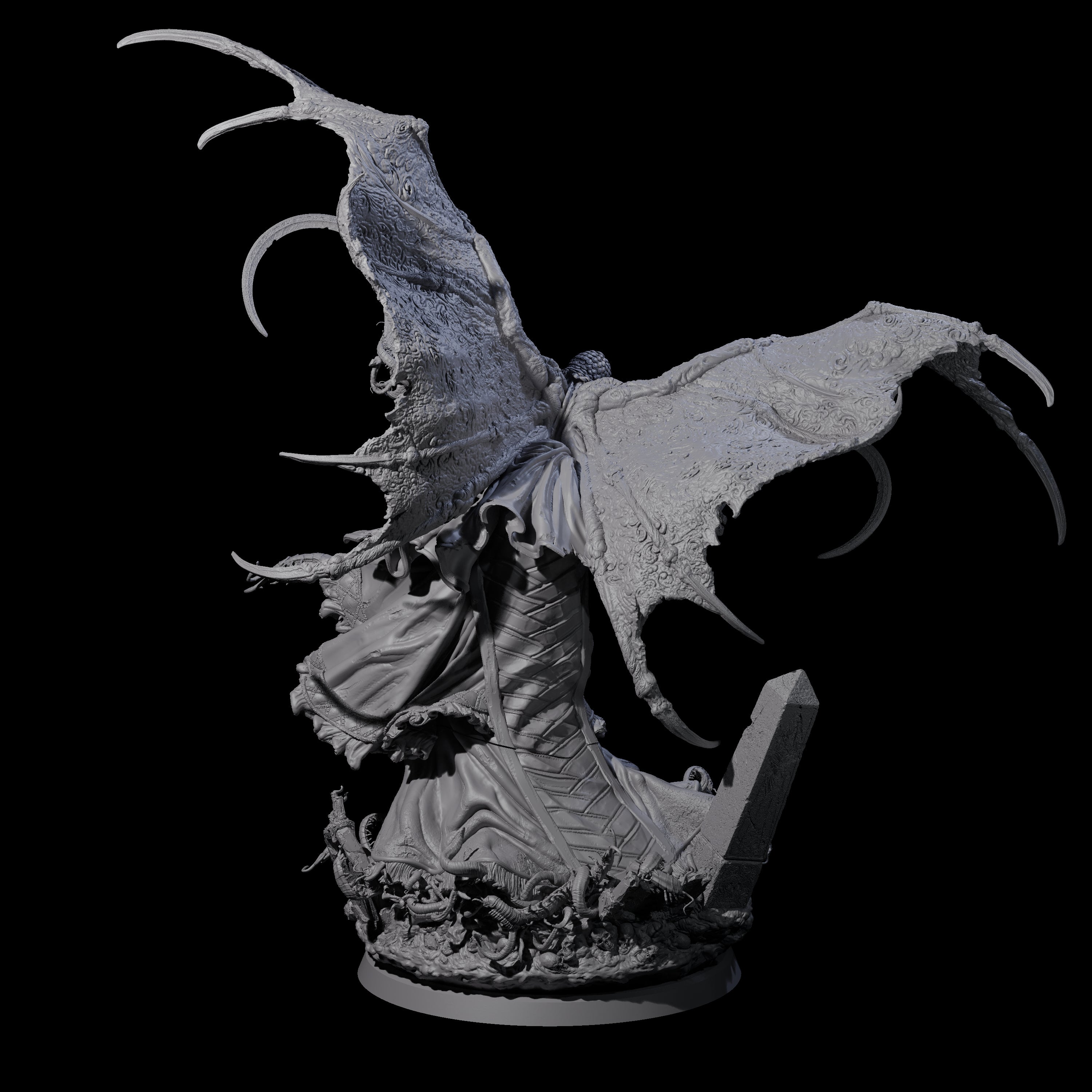 Swooping Battle Banshee Miniature for Dungeons and Dragons, Pathfinder or other TTRPGs