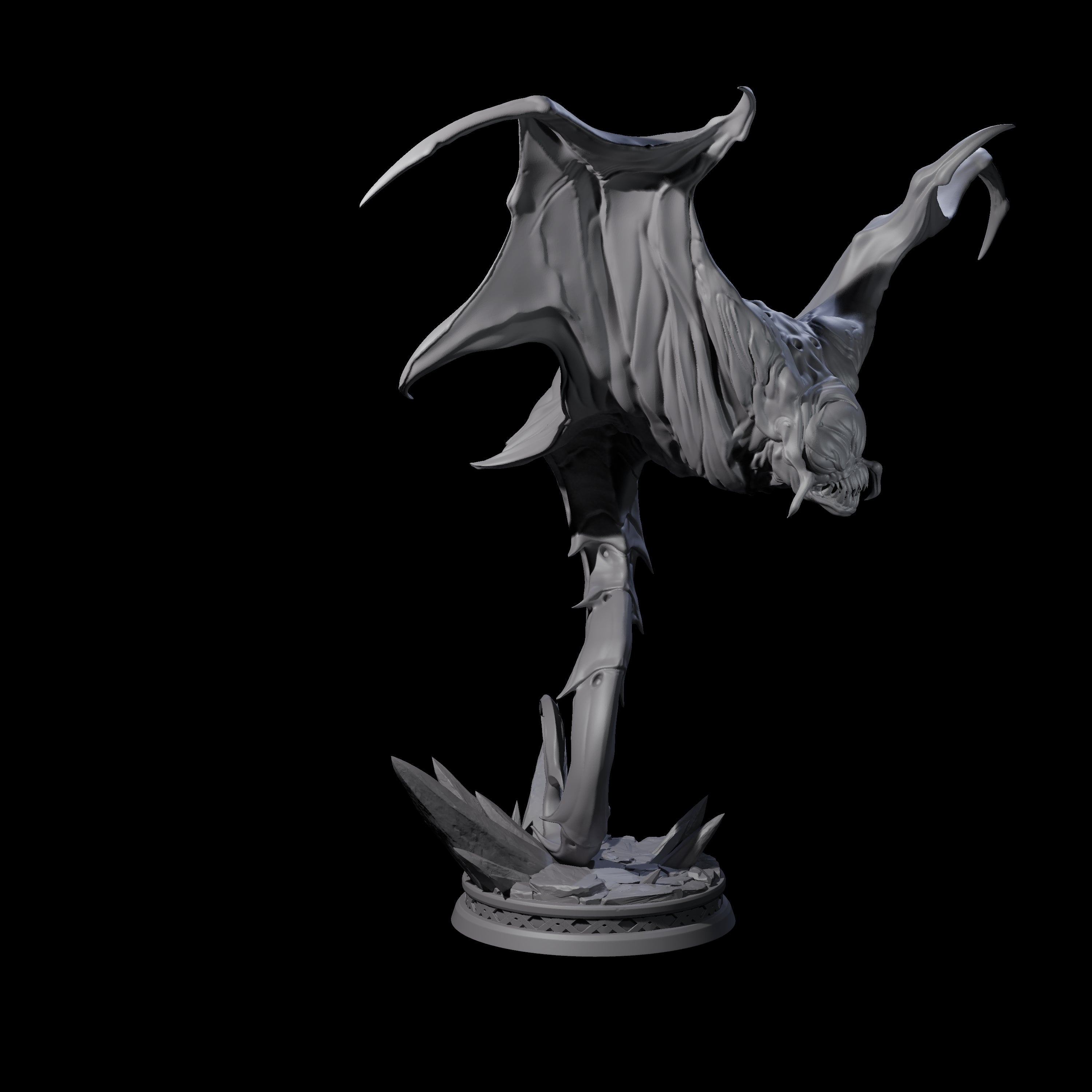 Swooping Cloaker A Miniature for Dungeons and Dragons, Pathfinder or other TTRPGs