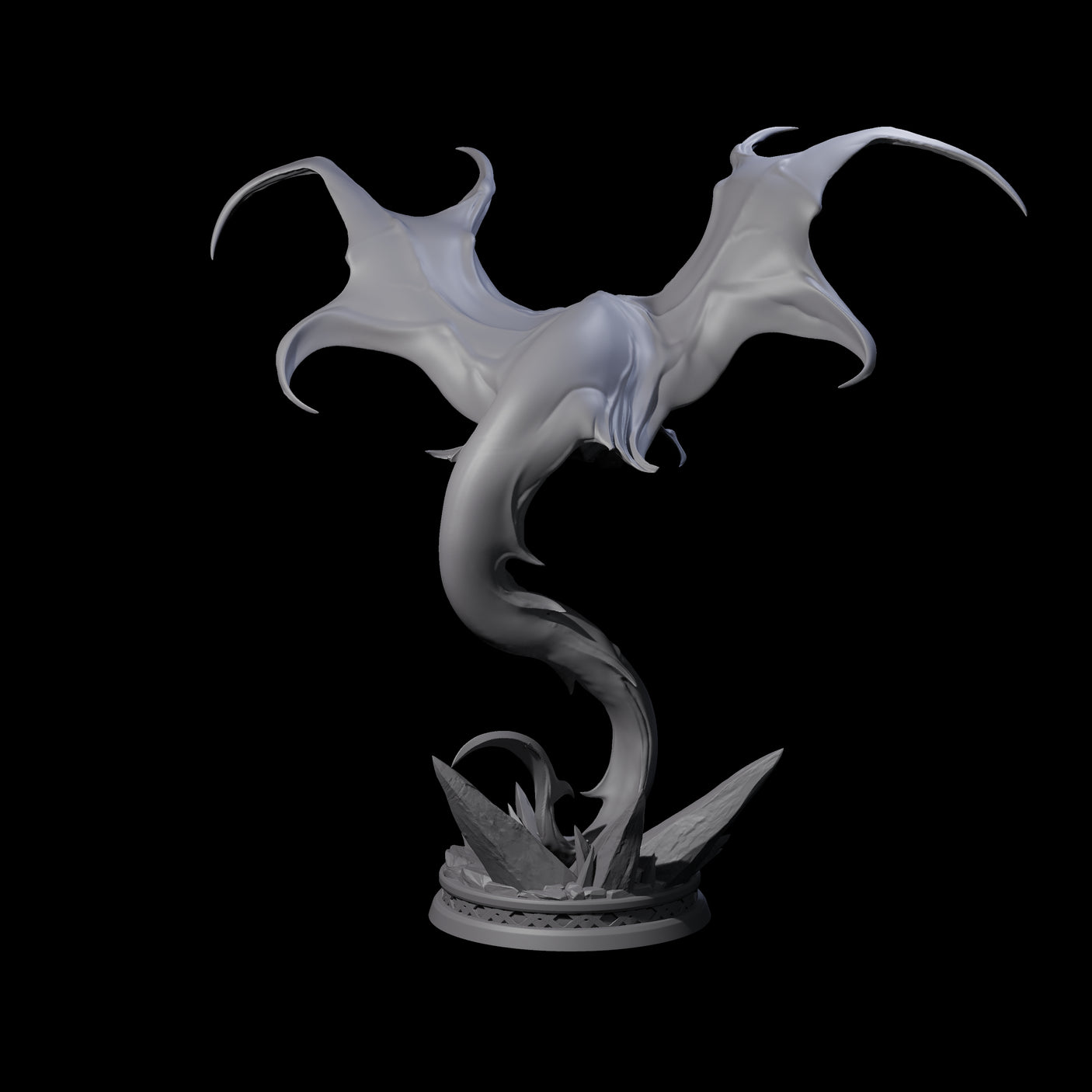 Swooping Cloaker A Miniature for Dungeons and Dragons, Pathfinder or other TTRPGs