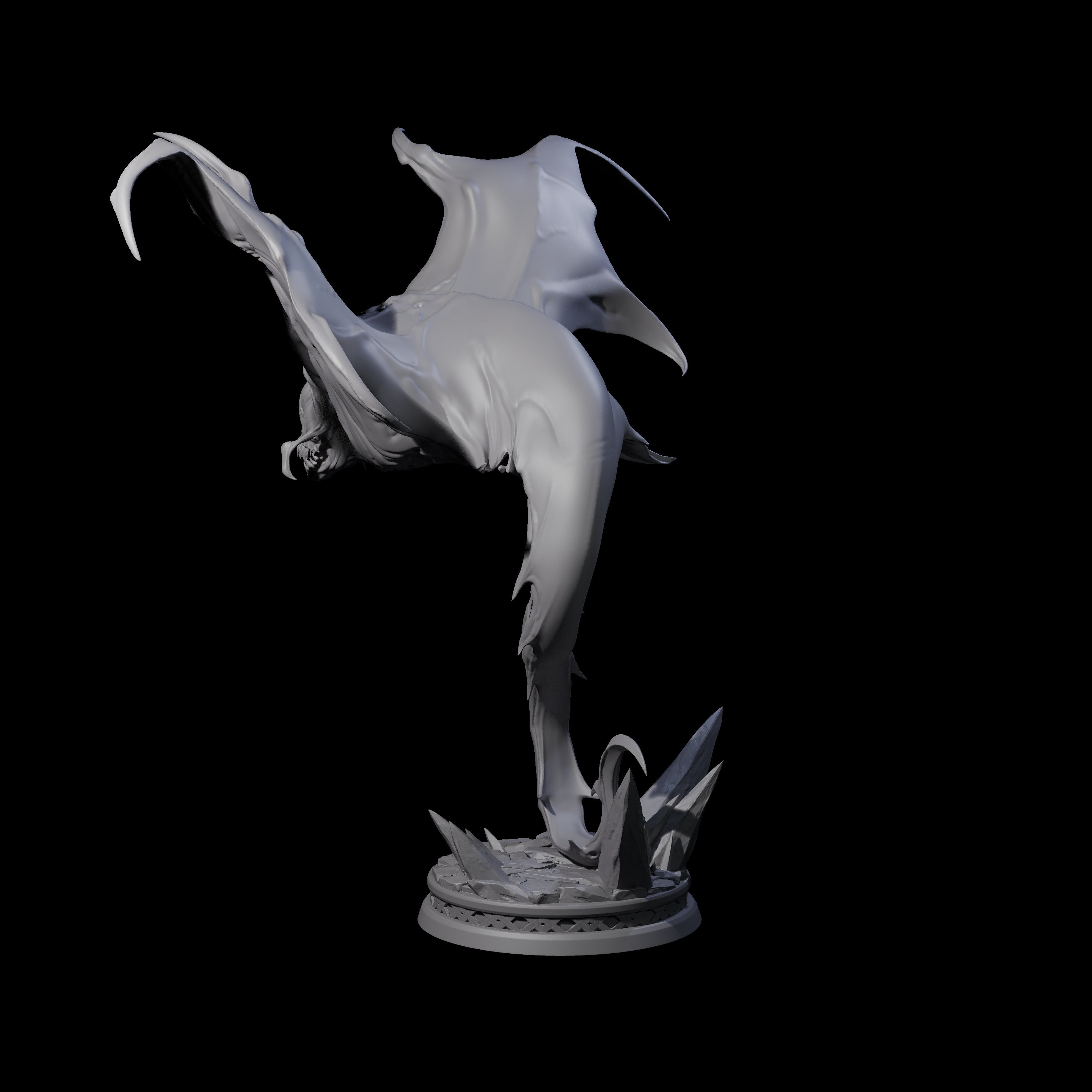 Swooping Cloaker A Miniature for Dungeons and Dragons, Pathfinder or other TTRPGs