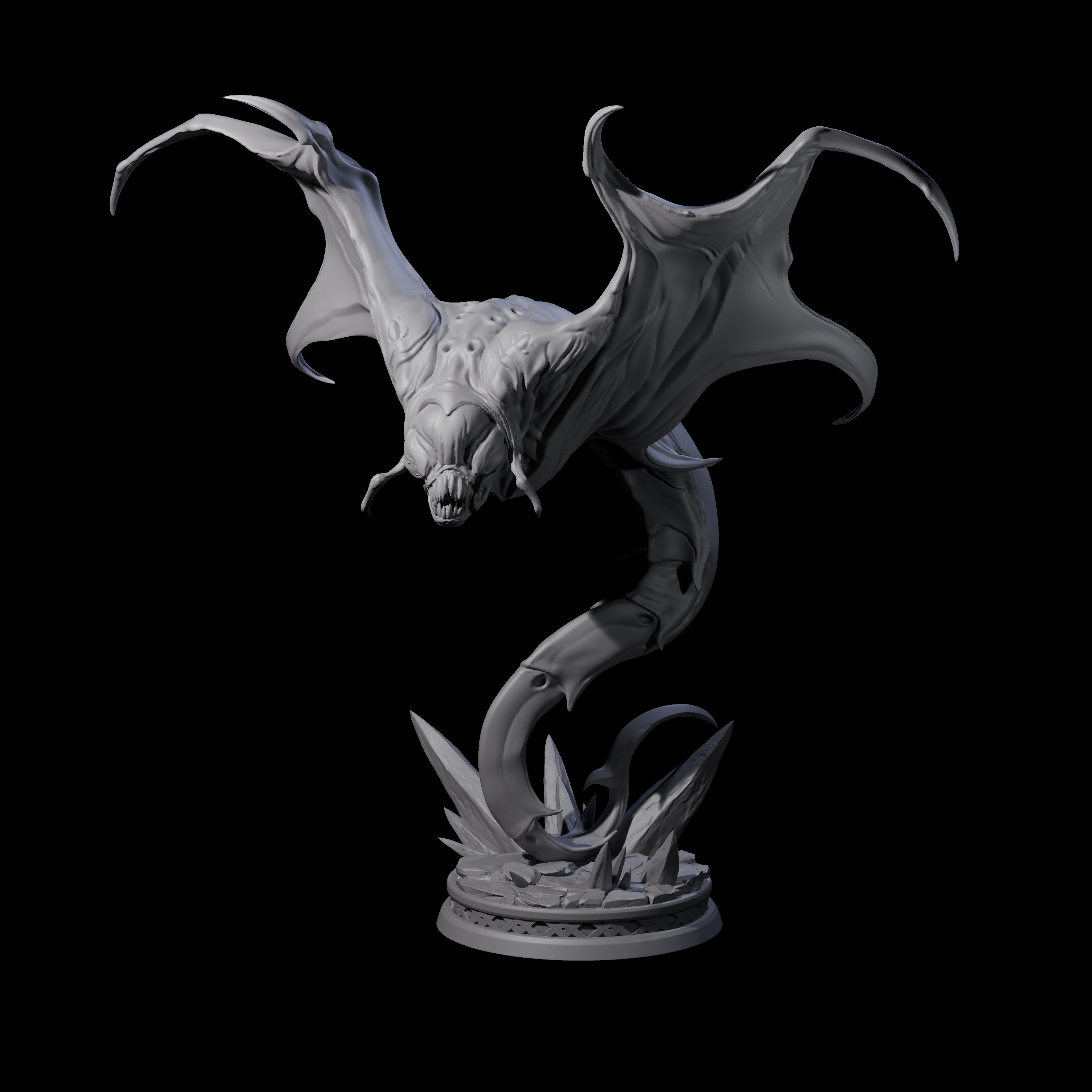 Swooping Cloaker A Miniature for Dungeons and Dragons, Pathfinder or other TTRPGs