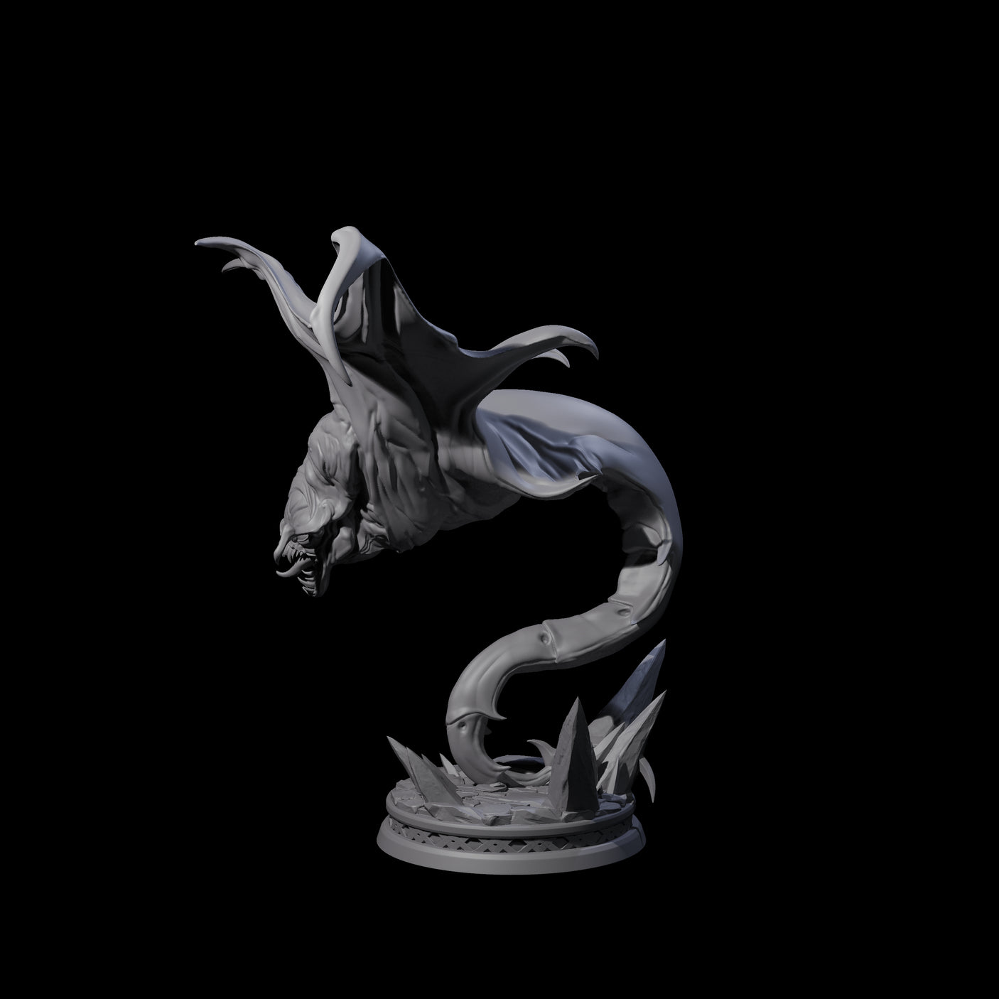 Swooping Cloaker B Miniature for Dungeons and Dragons, Pathfinder or other TTRPGs