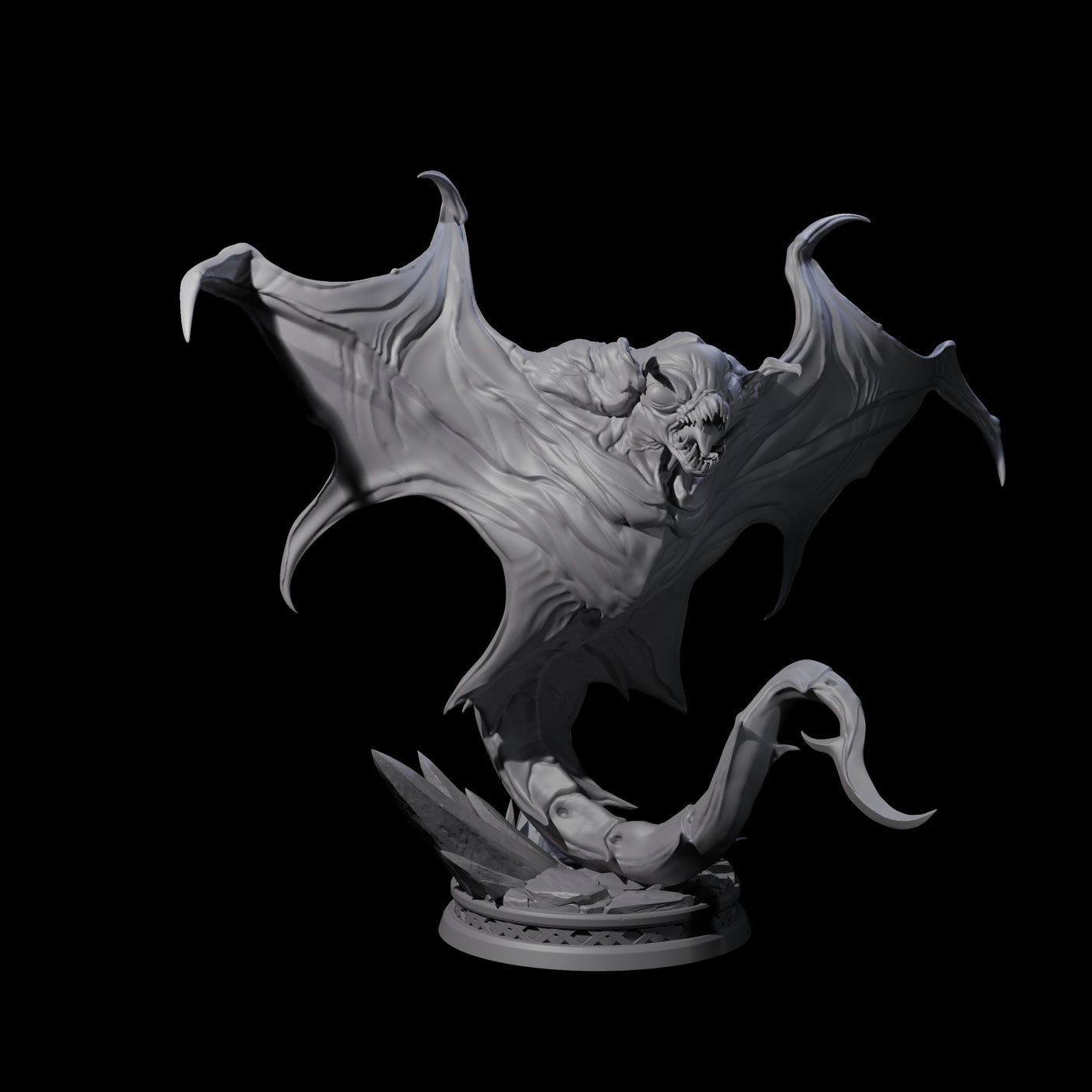 Swooping Cloaker C Miniature for Dungeons and Dragons, Pathfinder or other TTRPGs