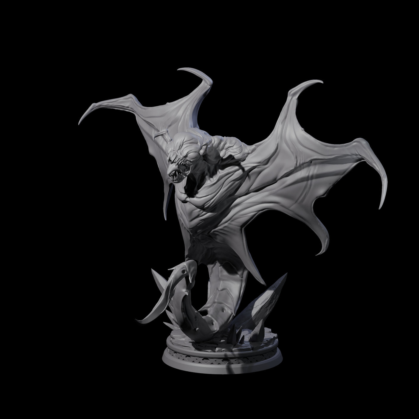 Swooping Cloaker C Miniature for Dungeons and Dragons, Pathfinder or other TTRPGs