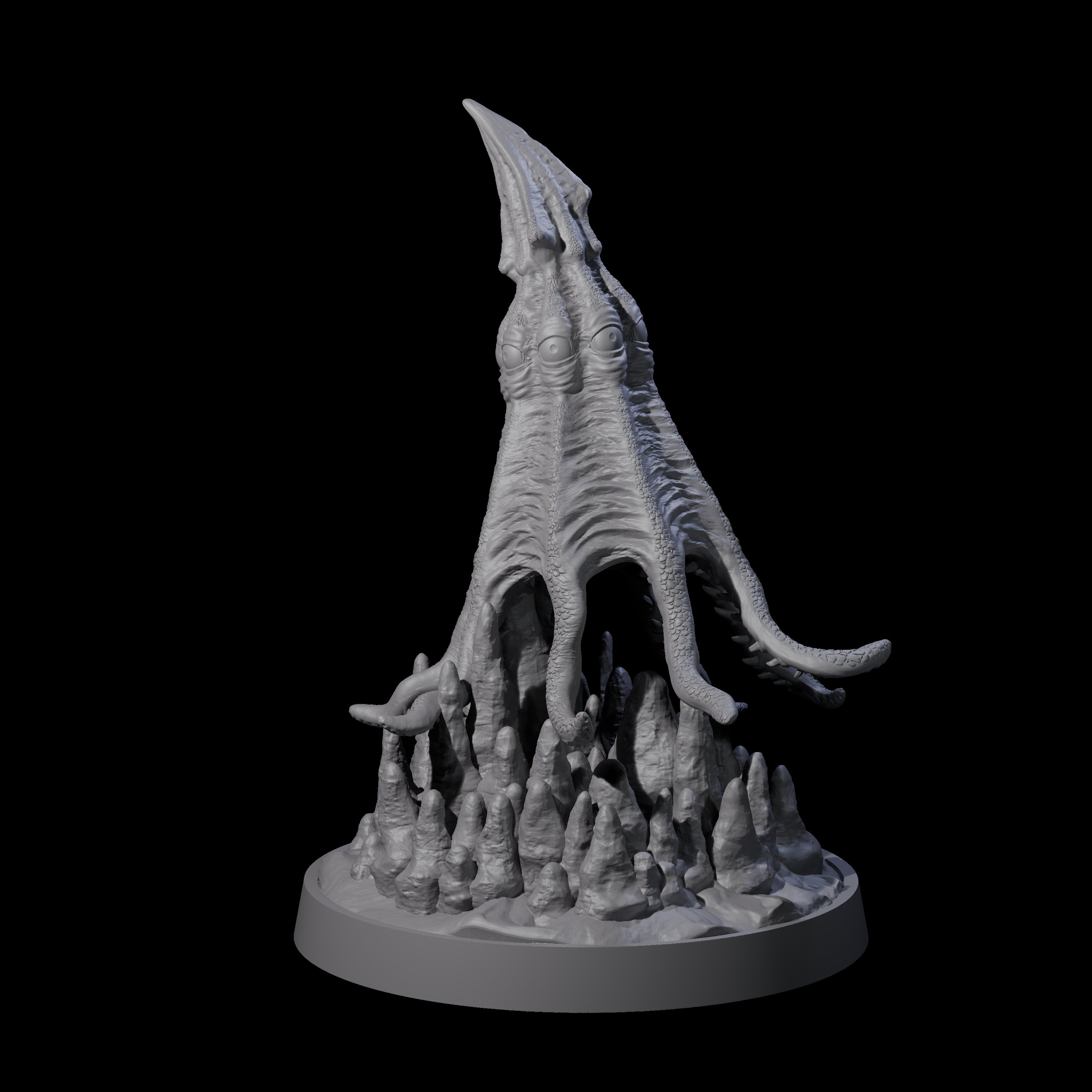 Swooping Darkmantle A Miniature for Dungeons and Dragons, Pathfinder or other TTRPGs