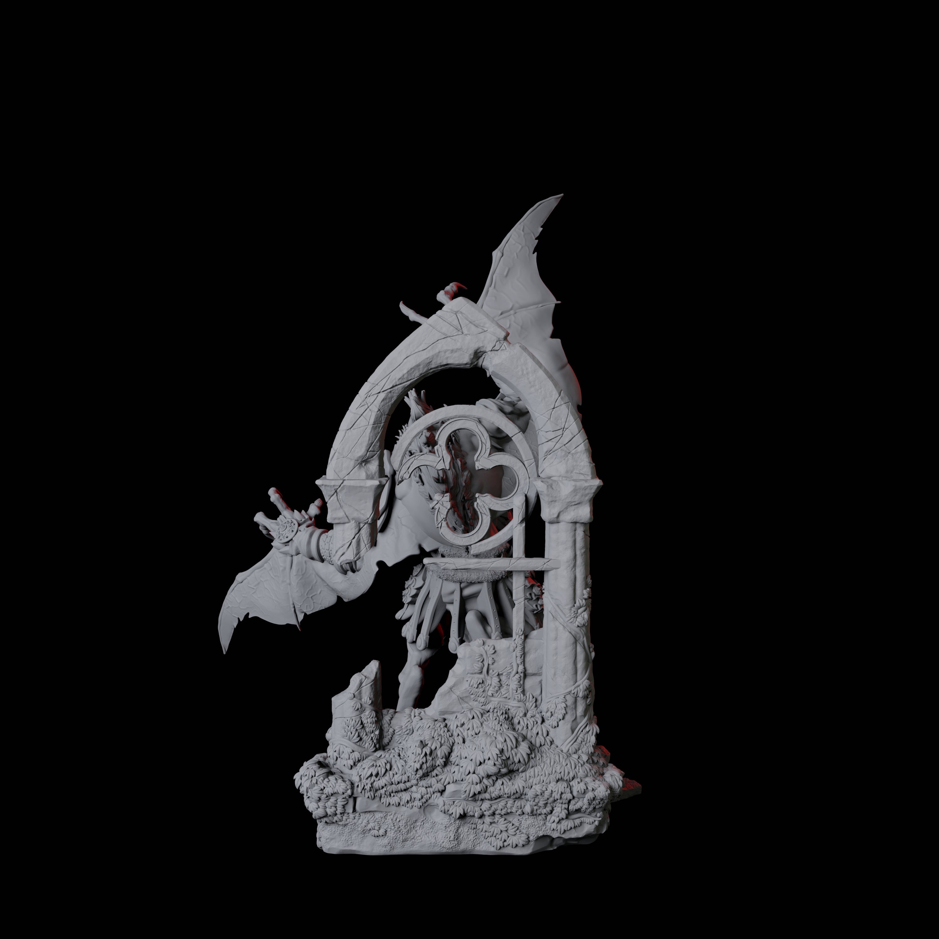 Swooping Dire Bat A Miniature for Dungeons and Dragons, Pathfinder or other TTRPGs
