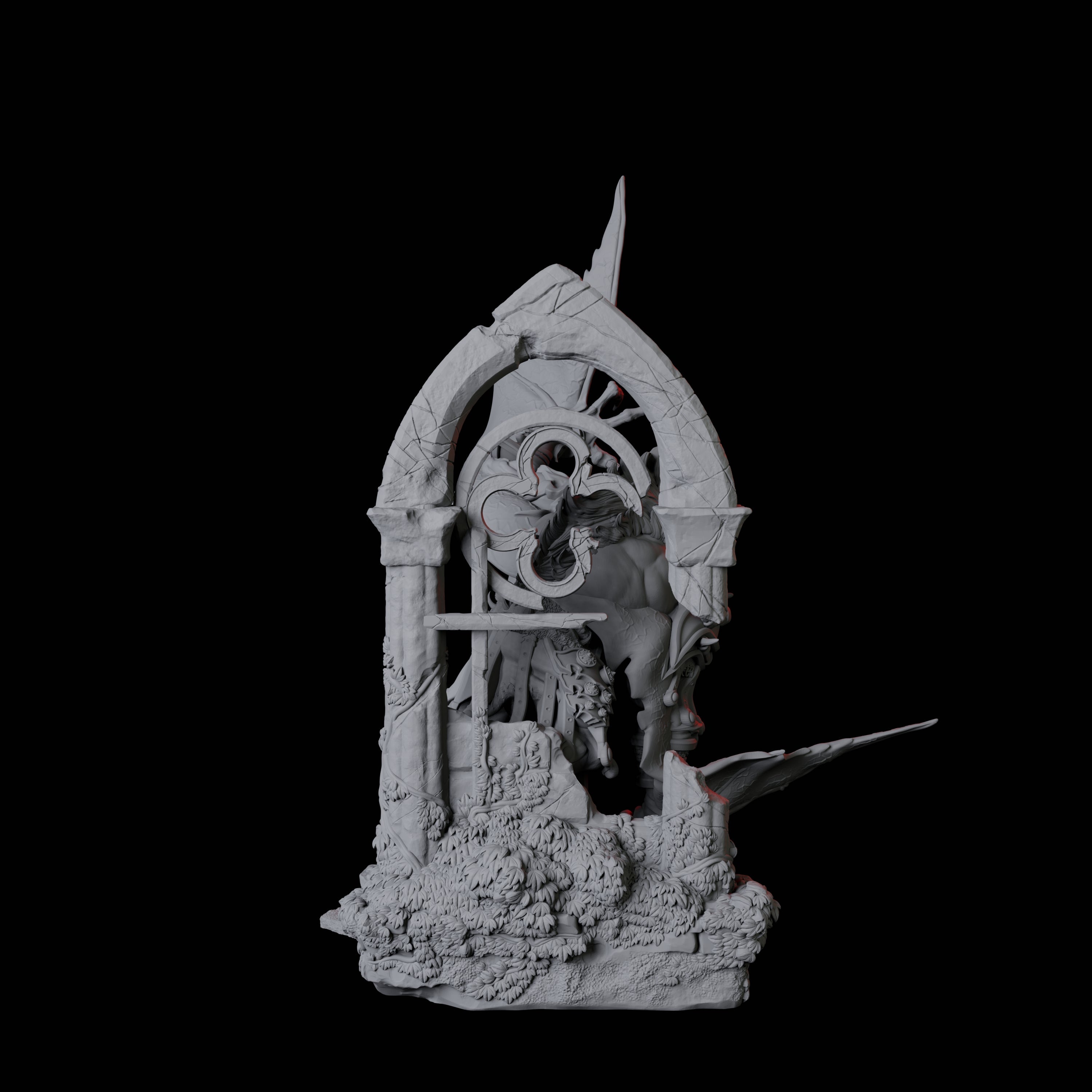 Swooping Dire Bat B Miniature for Dungeons and Dragons, Pathfinder or other TTRPGs