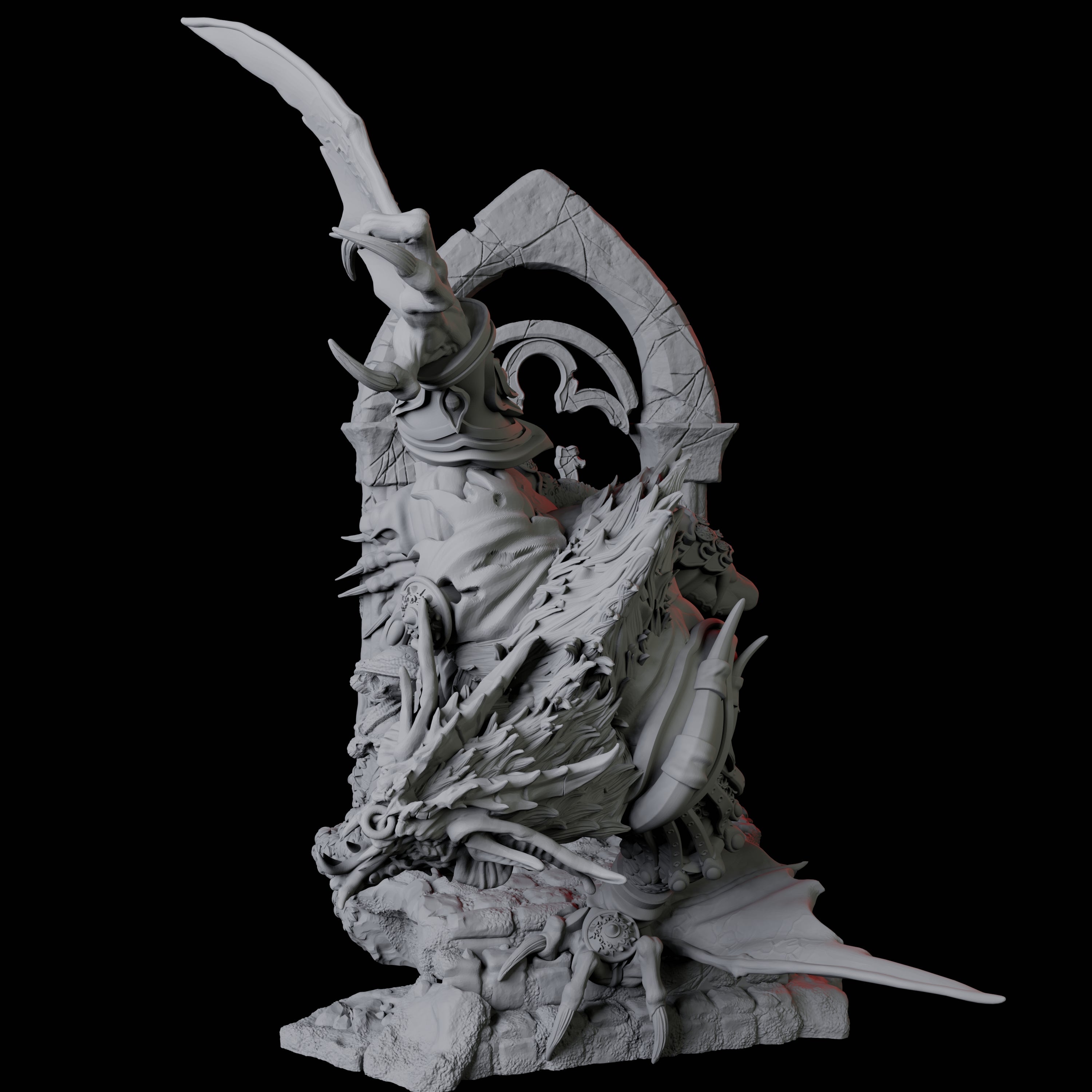 Swooping Dire Bat C Miniature for Dungeons and Dragons, Pathfinder or other TTRPGs