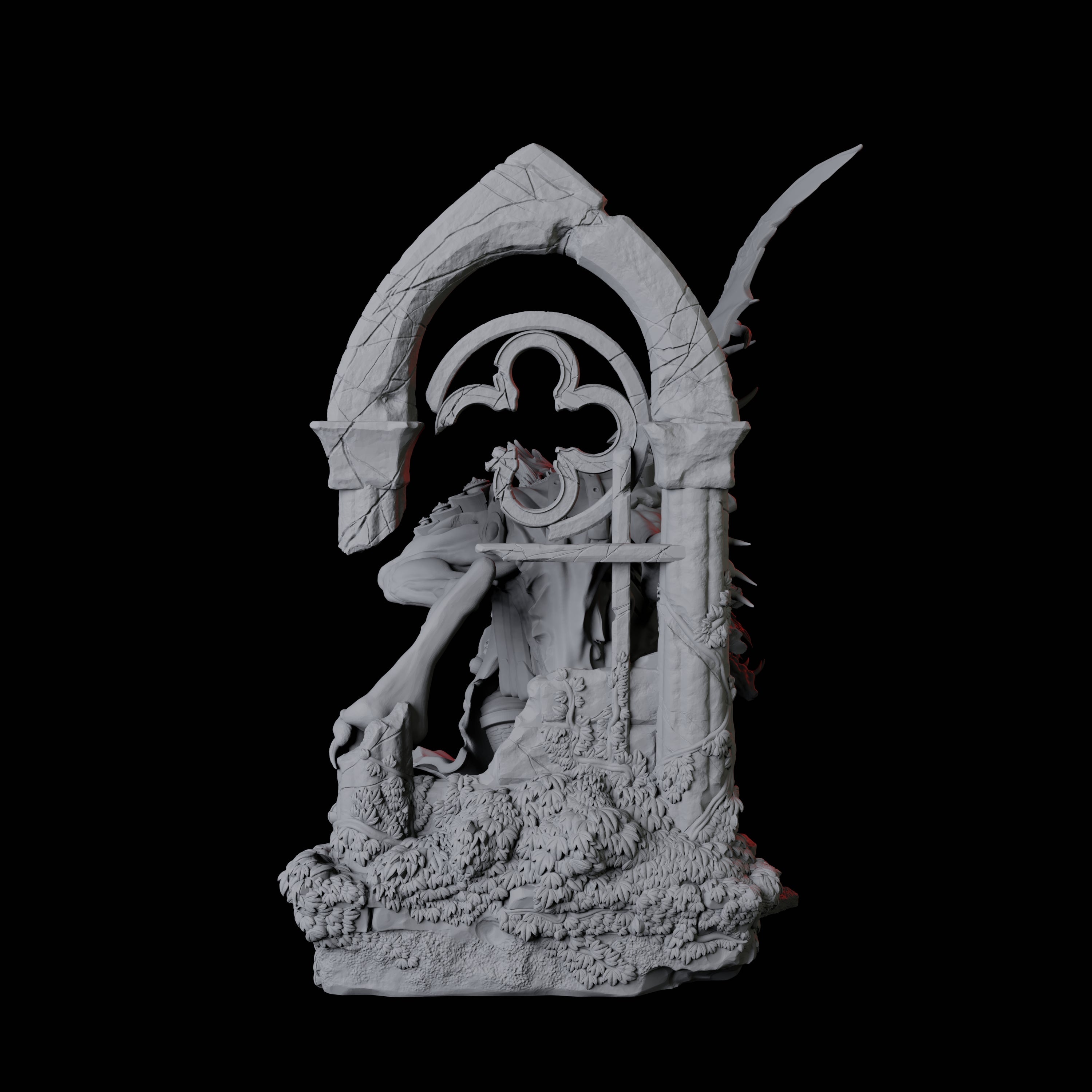 Swooping Dire Bat C Miniature for Dungeons and Dragons, Pathfinder or other TTRPGs