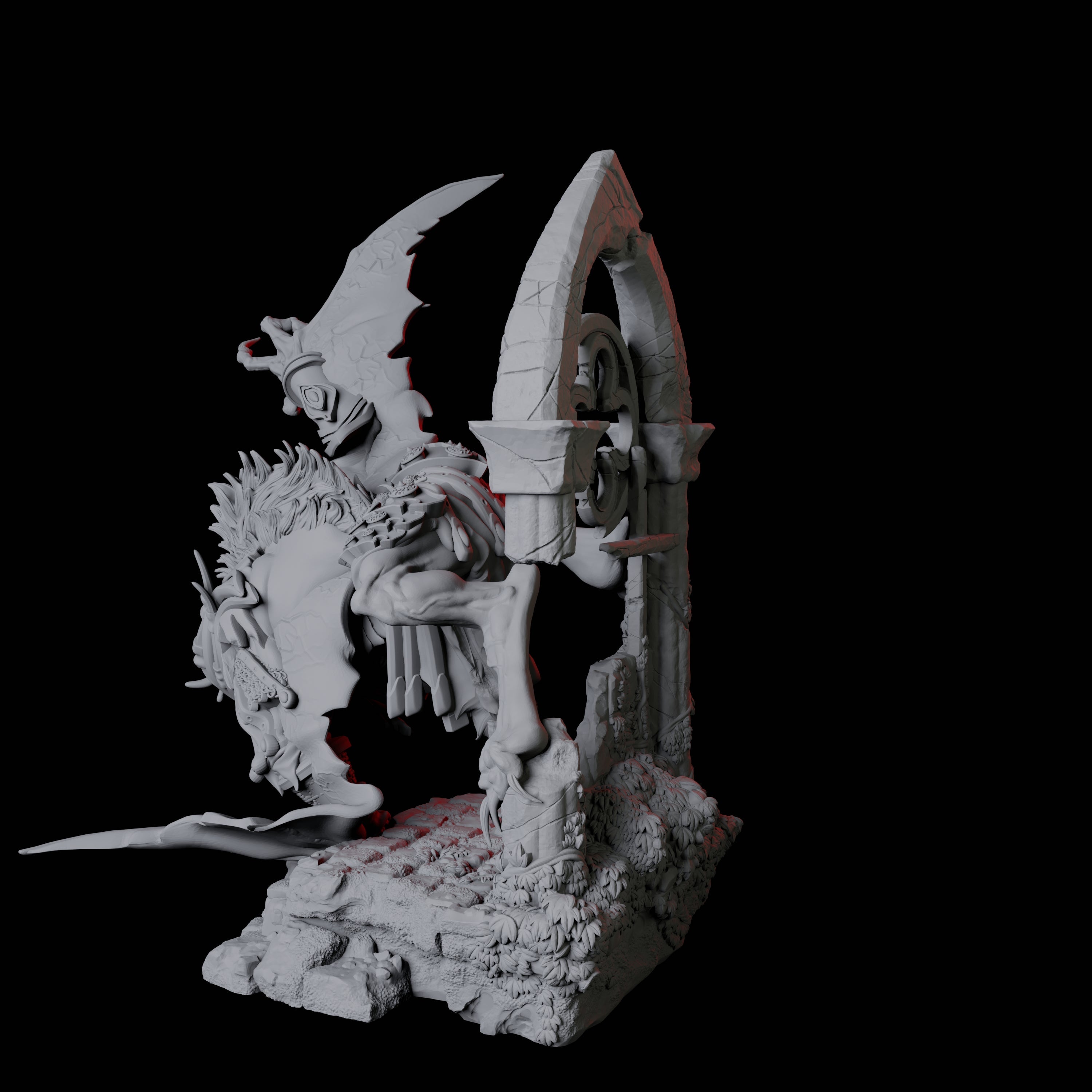 Swooping Dire Bat C Miniature for Dungeons and Dragons, Pathfinder or other TTRPGs