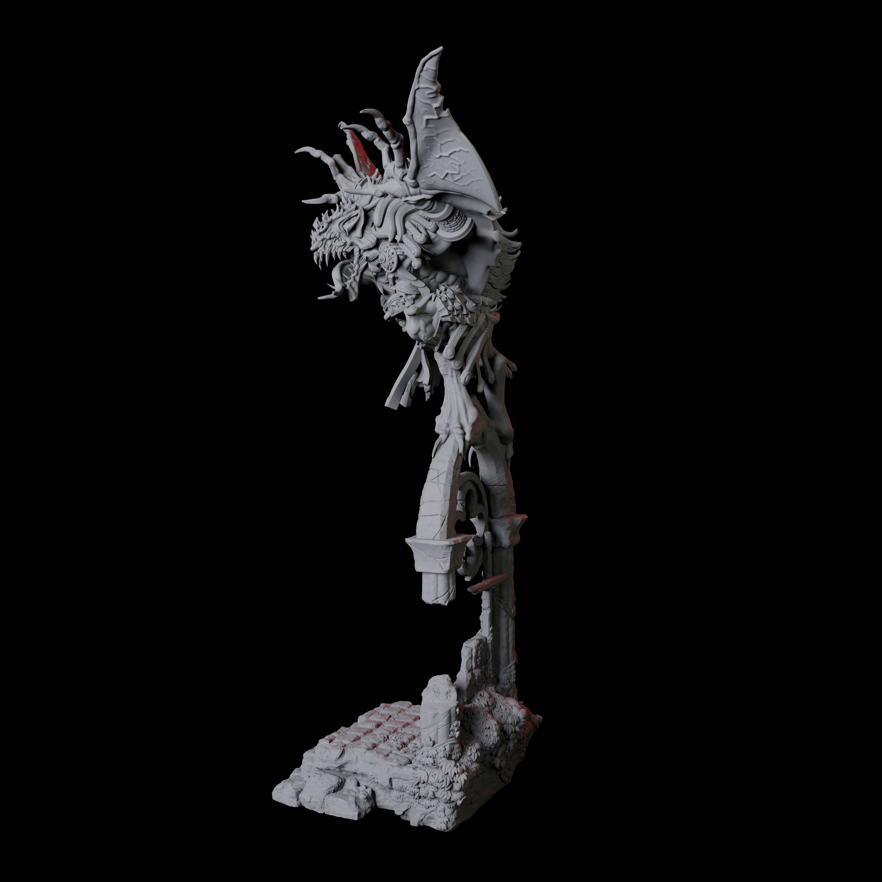 Swooping Dire Bat D Miniature for Dungeons and Dragons, Pathfinder or other TTRPGs