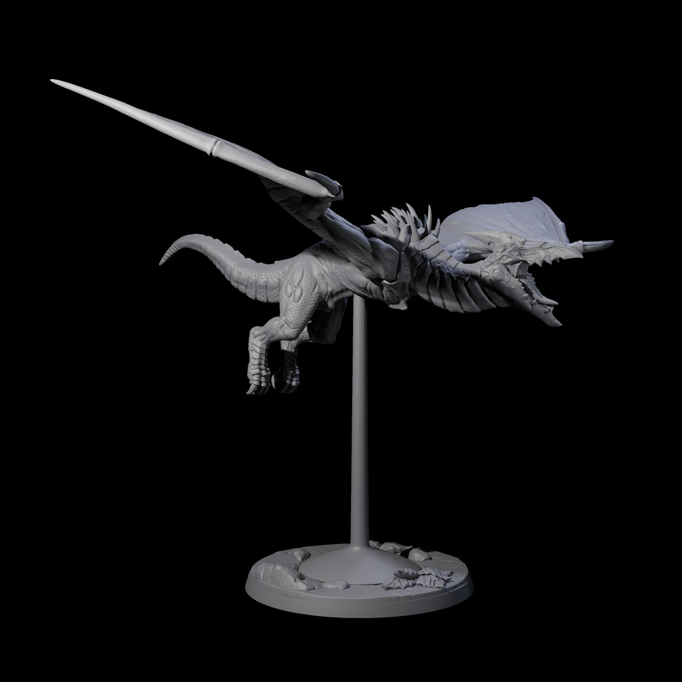 Swooping Pteranodon A Miniature for Dungeons and Dragons, Pathfinder or other TTRPGs
