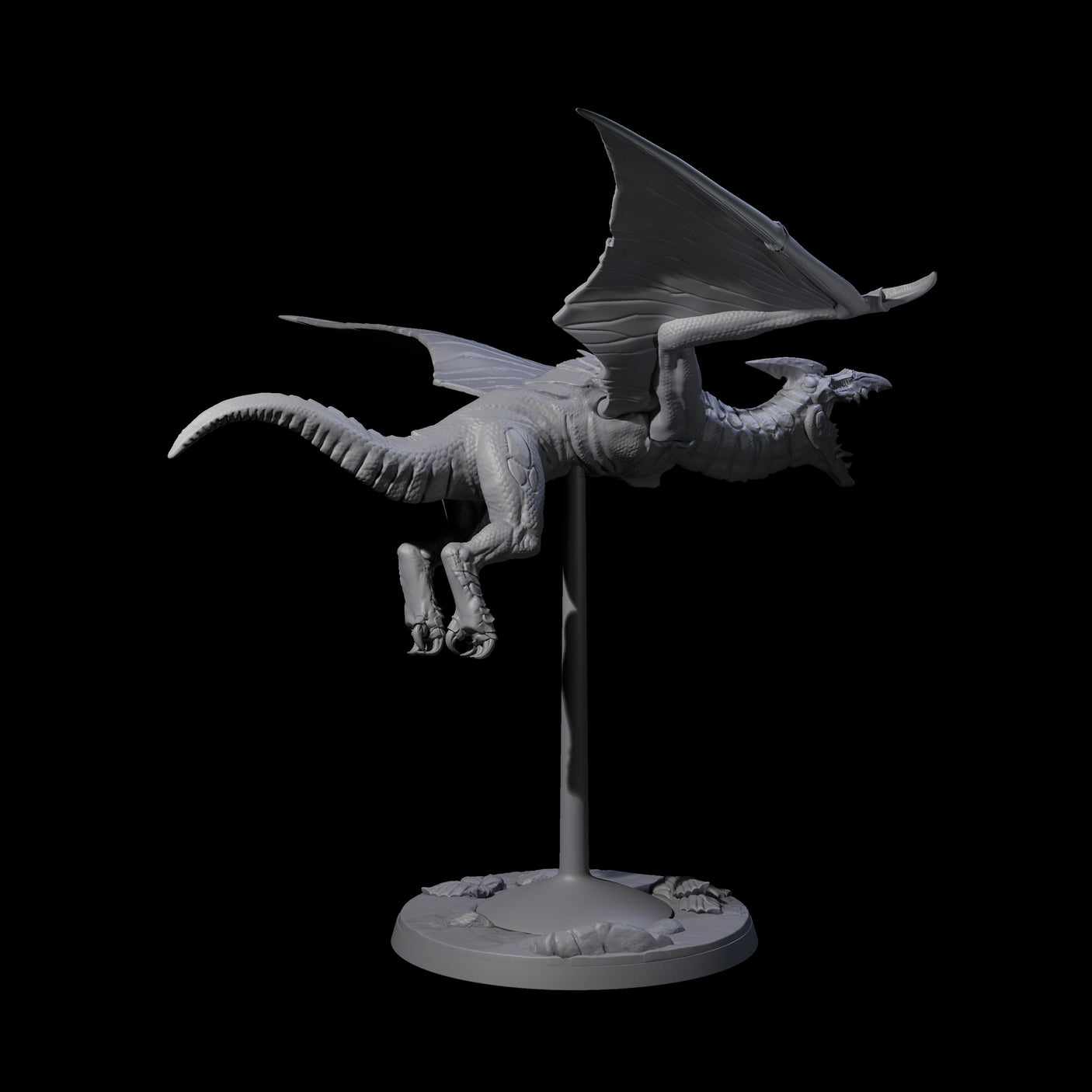 Swooping Pteranodon A Miniature for Dungeons and Dragons, Pathfinder or other TTRPGs