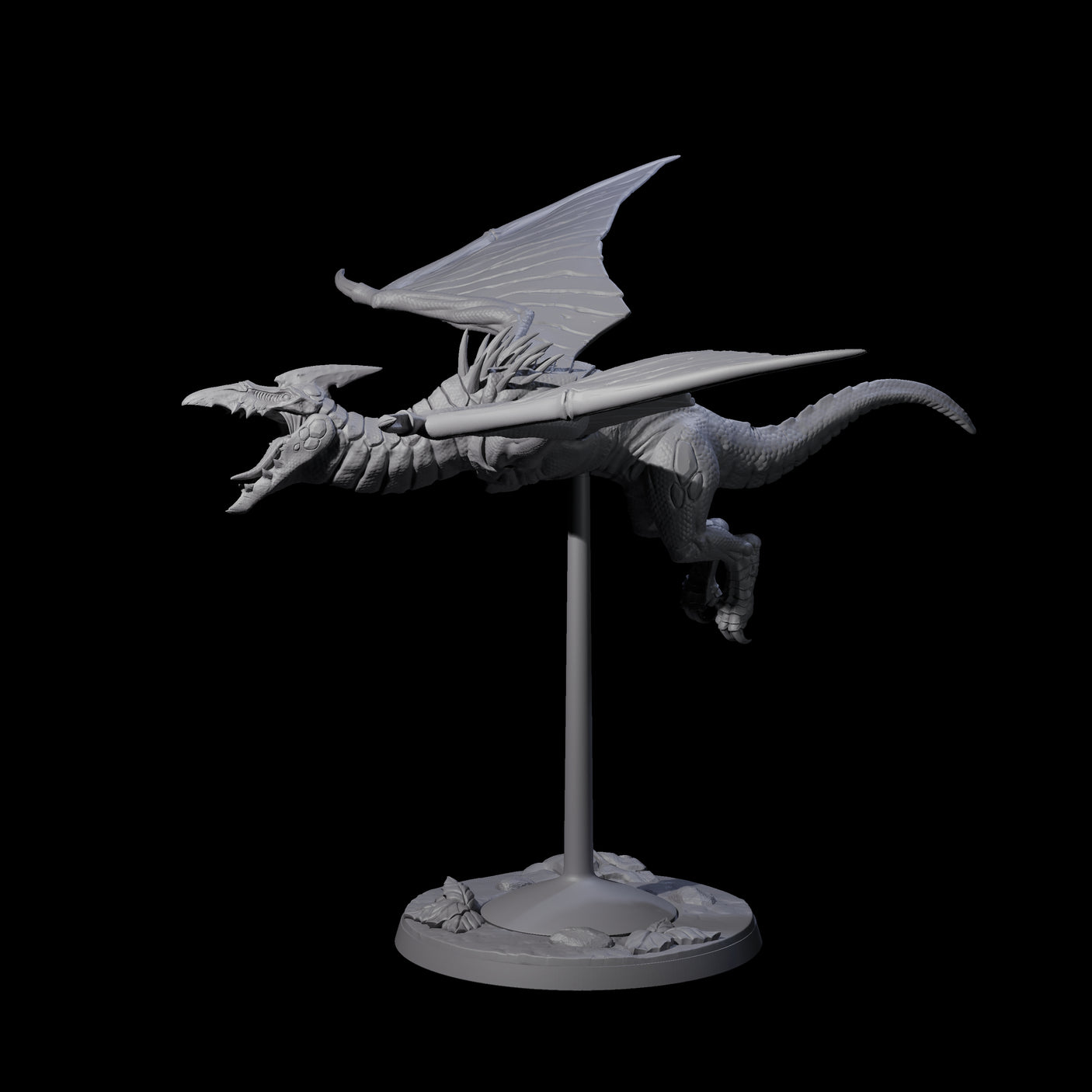 Swooping Pteranodon A Miniature for Dungeons and Dragons, Pathfinder or other TTRPGs