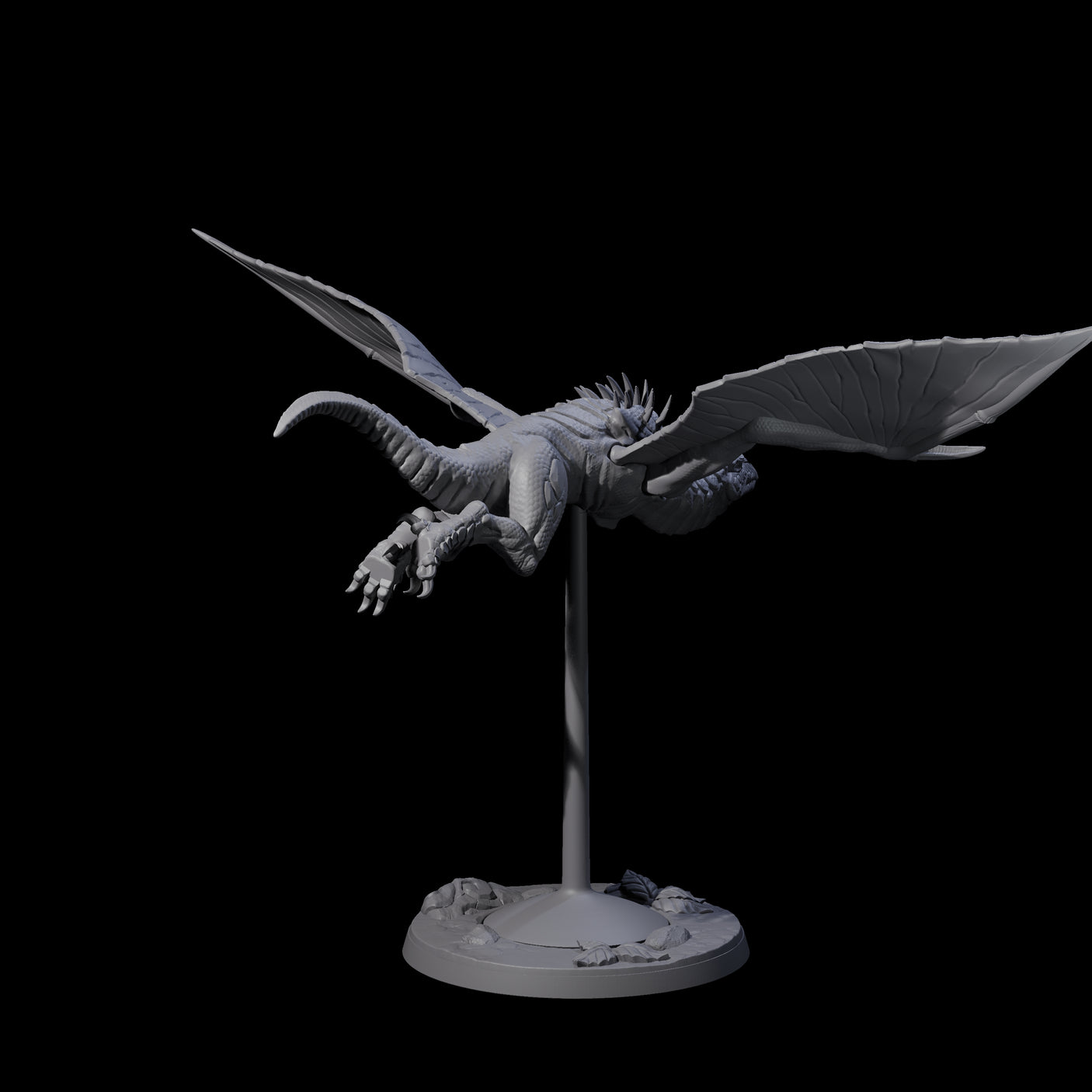 Swooping Pteranodon C Miniature for Dungeons and Dragons, Pathfinder or other TTRPGs