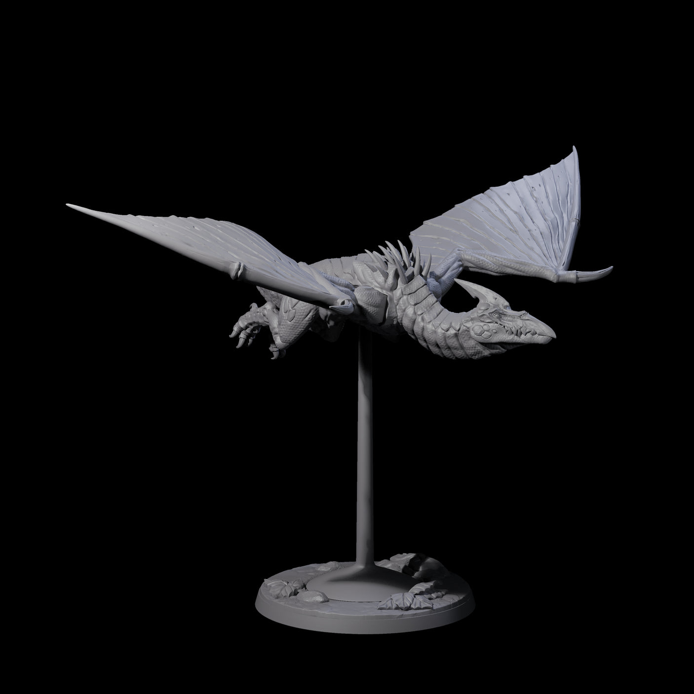 Swooping Pteranodon C Miniature for Dungeons and Dragons, Pathfinder or other TTRPGs