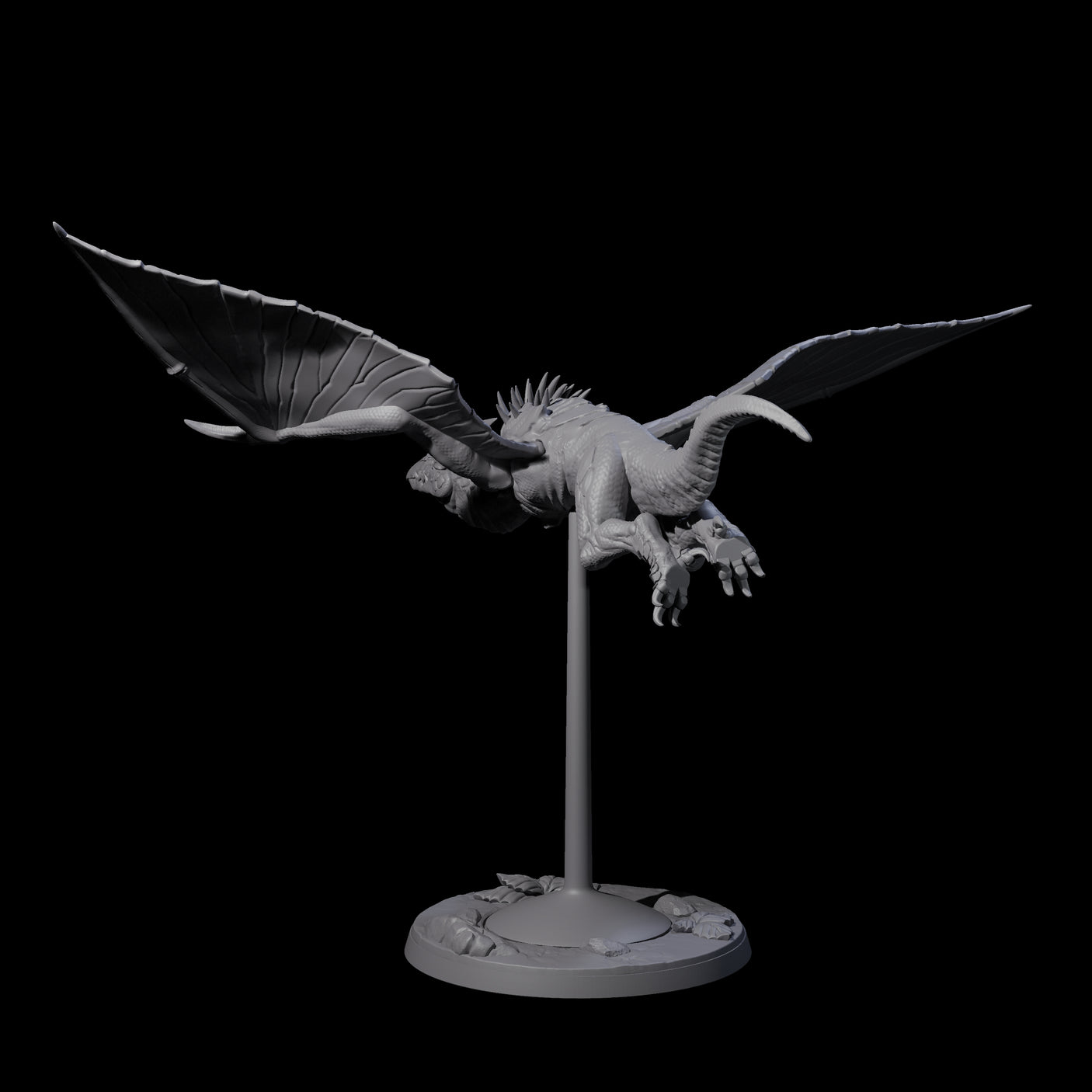 Swooping Pteranodon C Miniature for Dungeons and Dragons, Pathfinder or other TTRPGs