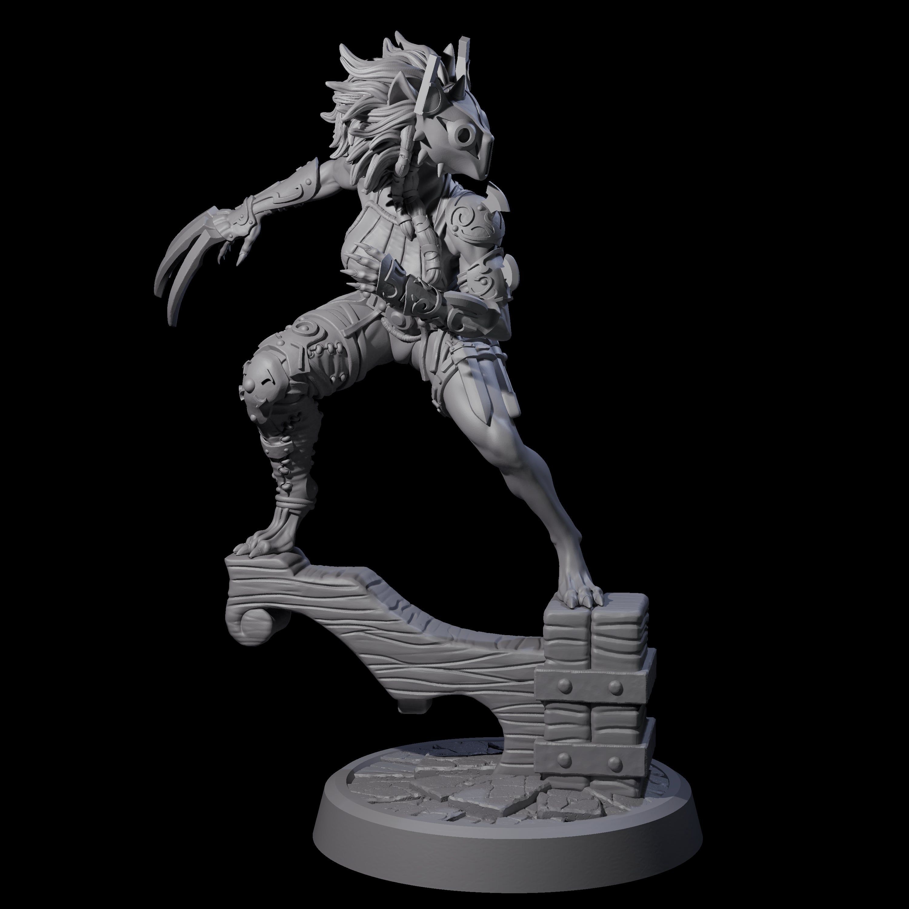Tabaxi Cat Burgler Miniature for Dungeons and Dragons, Pathfinder or other TTRPGs