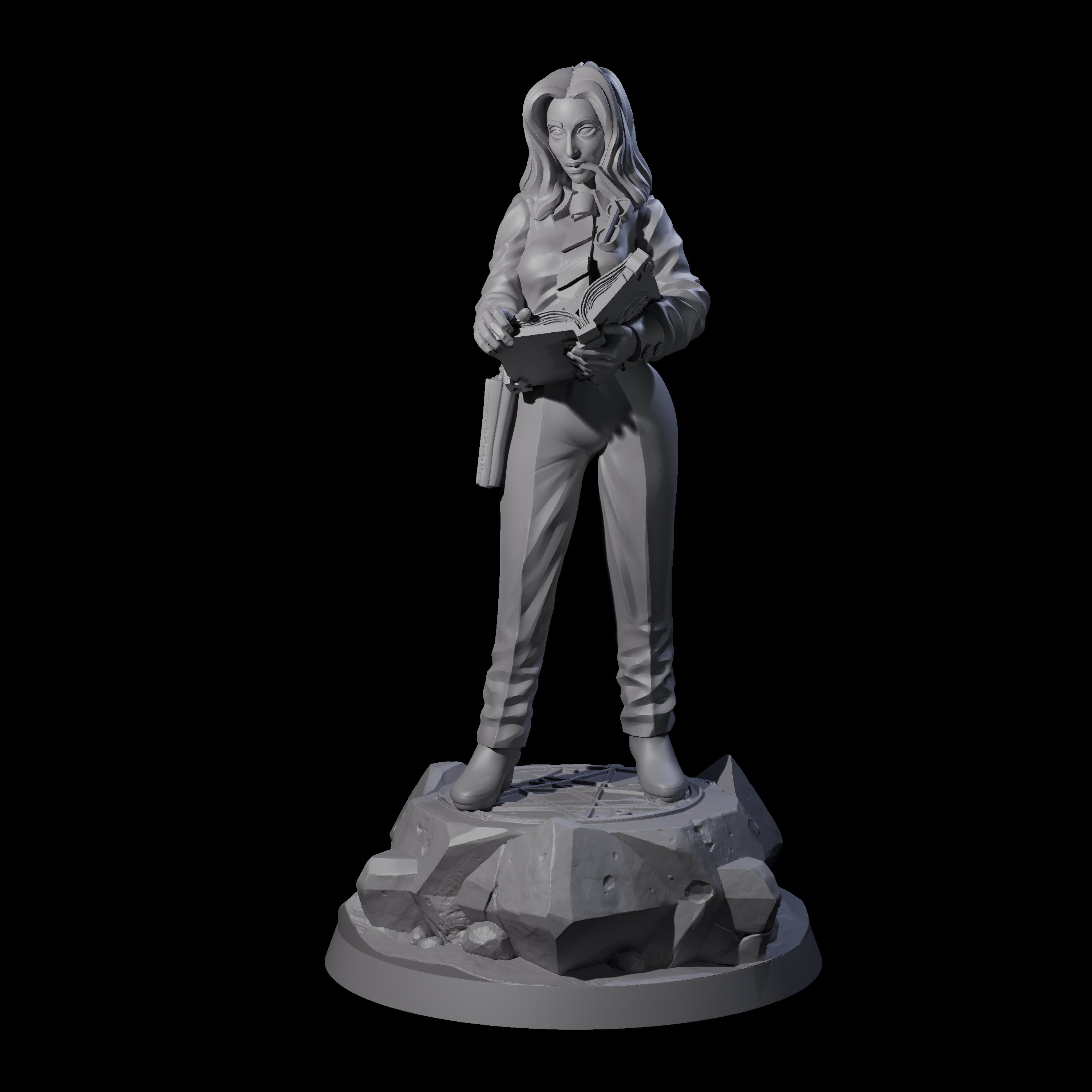 Tactical Human Investigator Miniature for Dungeons and Dragons, Pathfinder or other TTRPGs