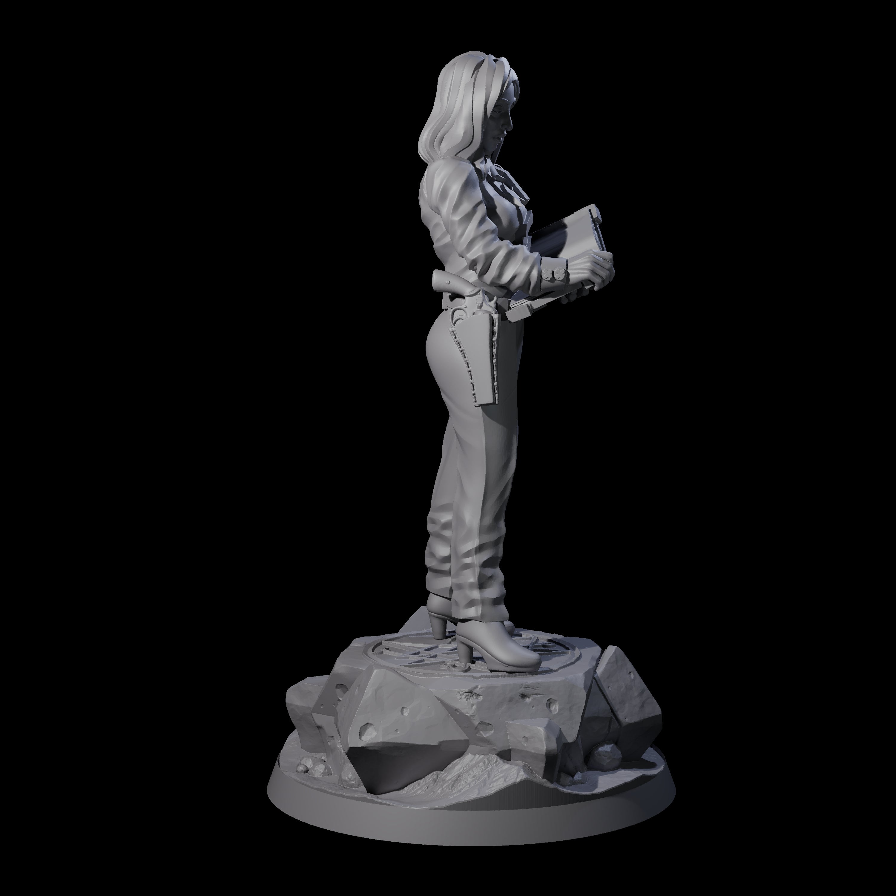 Tactical Human Investigator Miniature for Dungeons and Dragons, Pathfinder or other TTRPGs