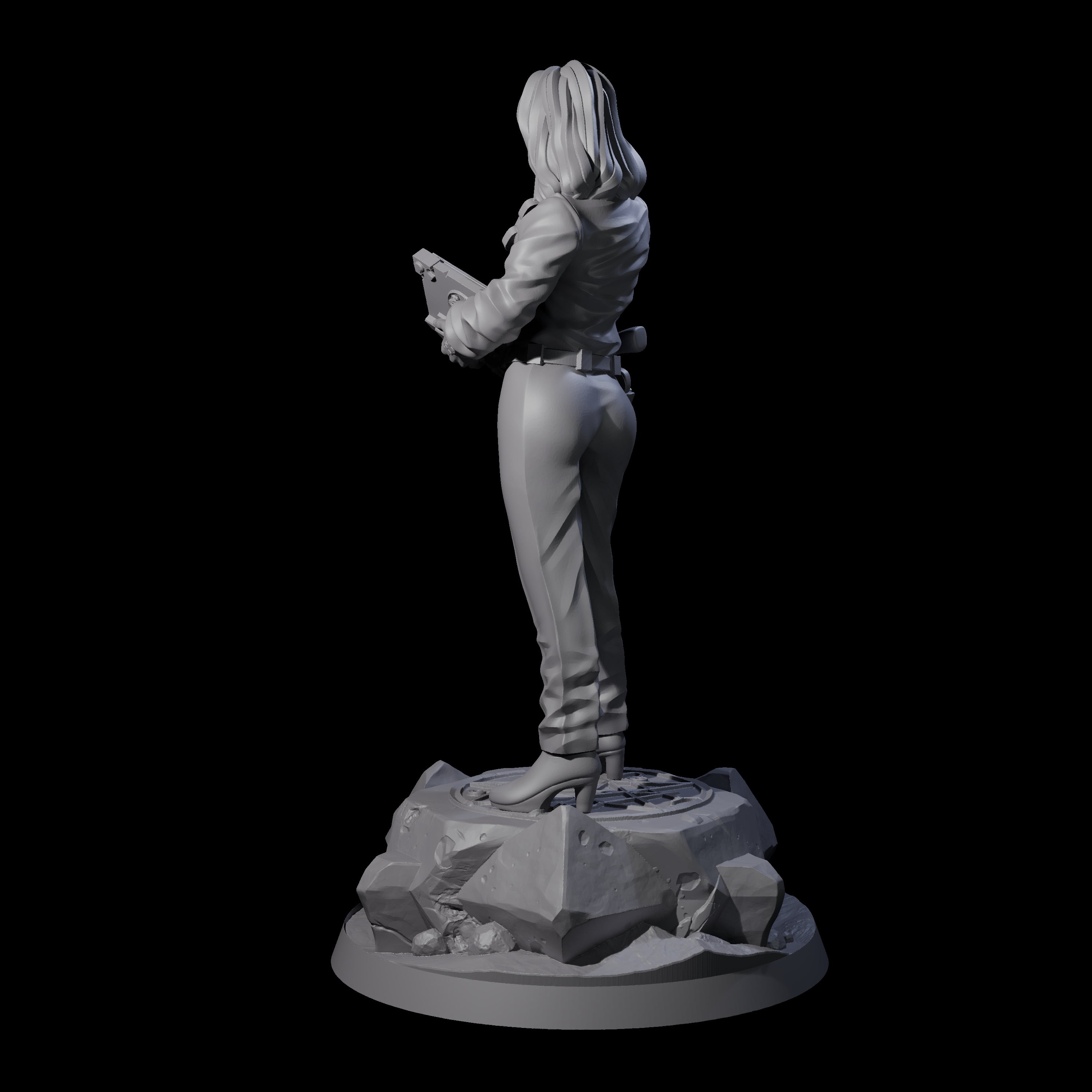 Tactical Human Investigator Miniature for Dungeons and Dragons, Pathfinder or other TTRPGs
