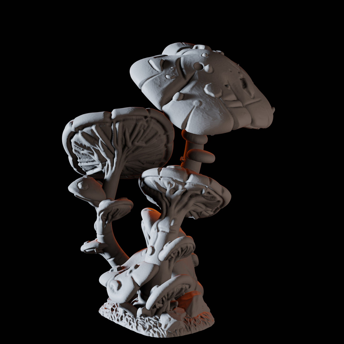 Tall Layered Mushroom Miniature for Dungeons and Dragons, Pathfinder or other TTRPGs