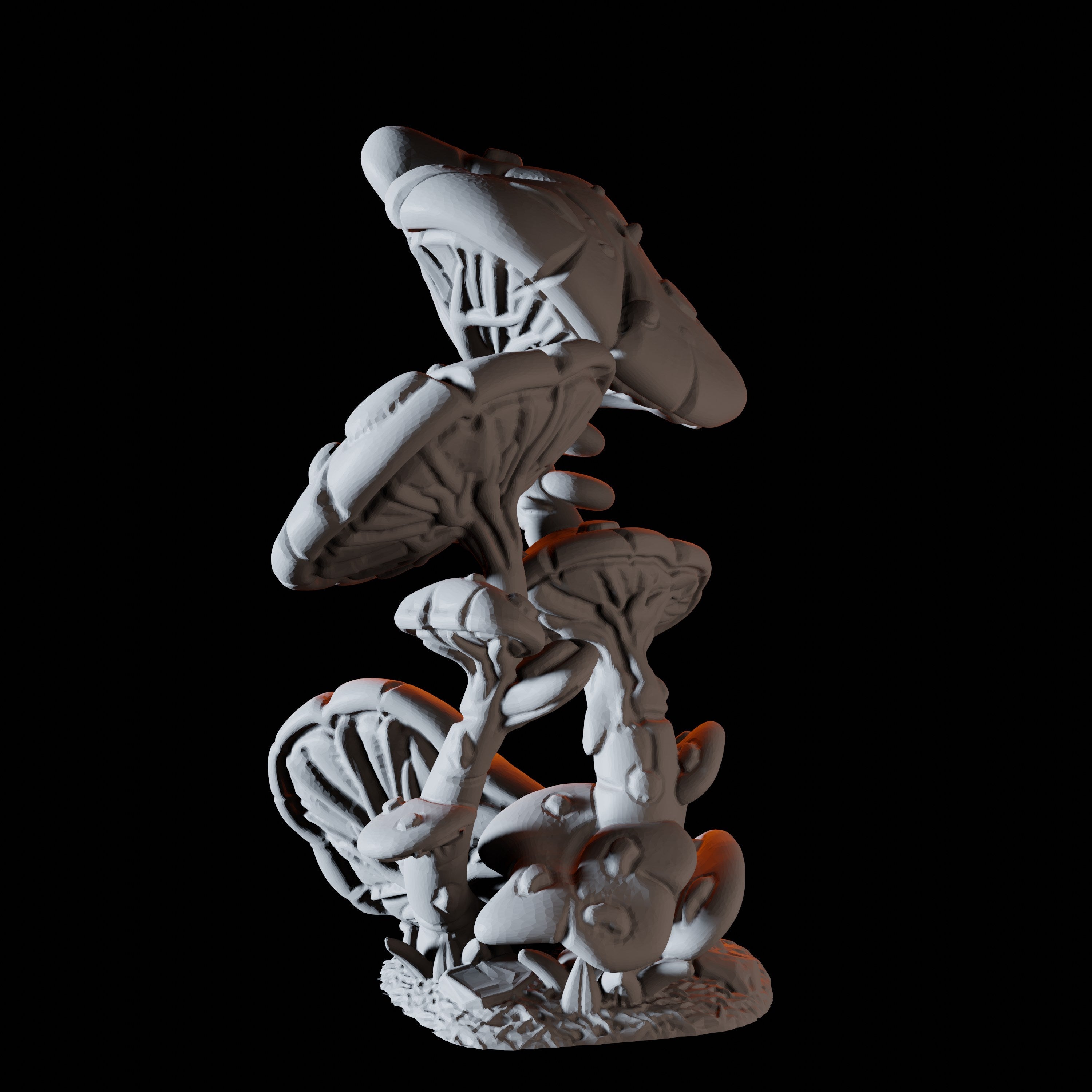Tall Layered Mushroom Miniature for Dungeons and Dragons, Pathfinder or other TTRPGs