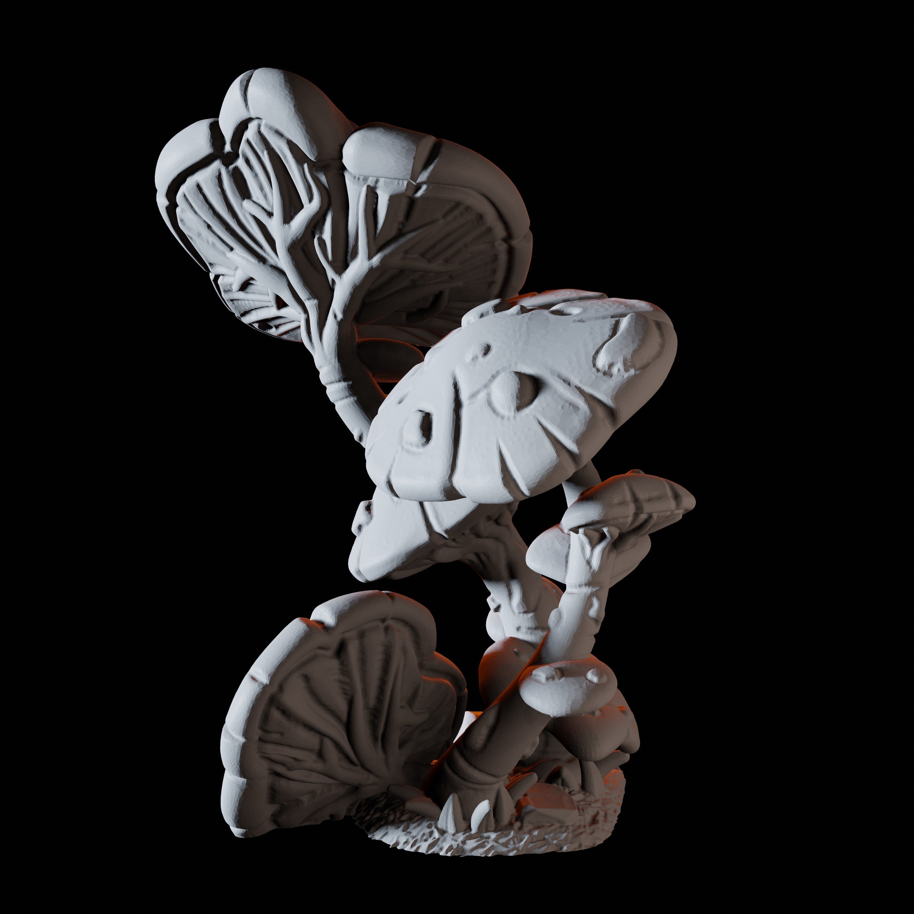 Tall Layered Mushroom Miniature for Dungeons and Dragons, Pathfinder or other TTRPGs