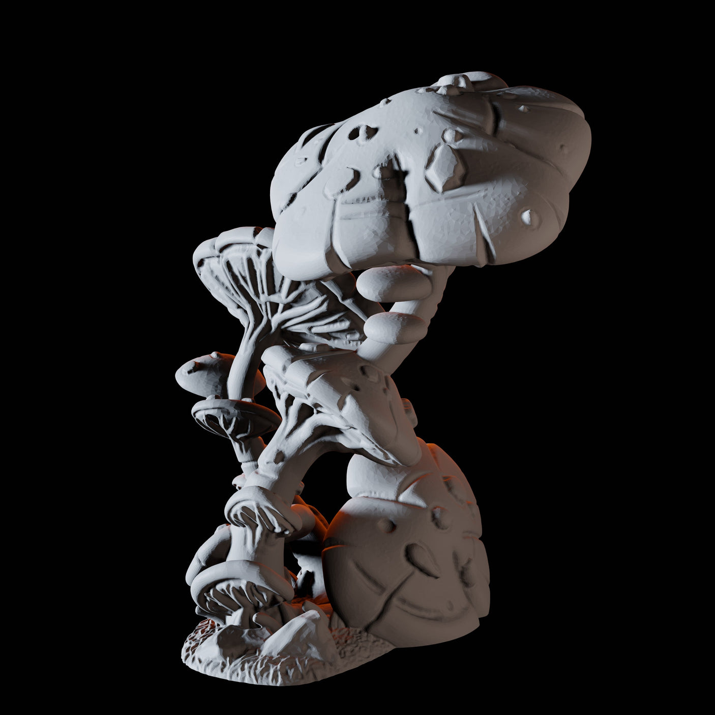 Tall Layered Mushroom Miniature for Dungeons and Dragons, Pathfinder or other TTRPGs