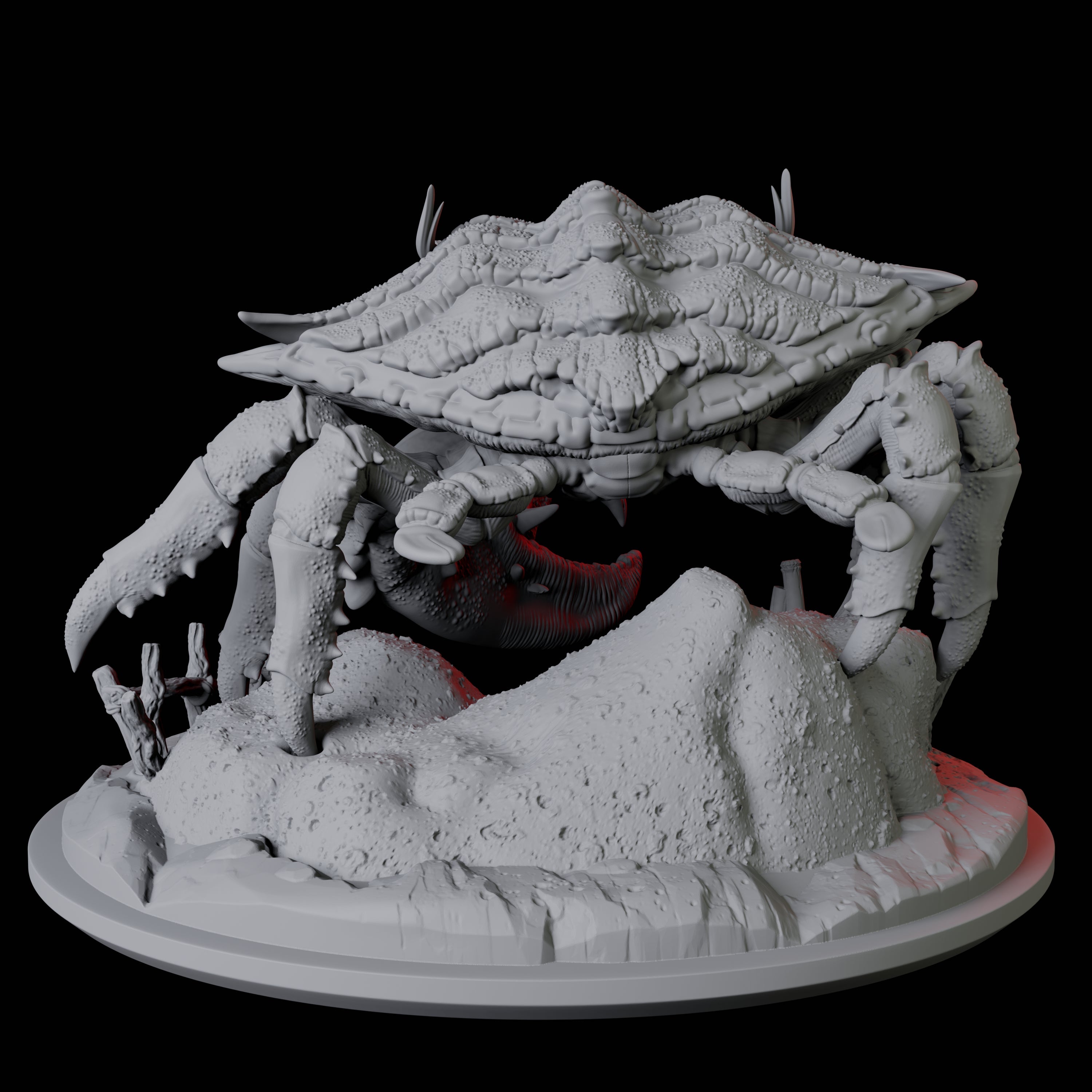 Tambanokano, the Giant Crab Miniature for Dungeons and Dragons, Pathfinder or other TTRPGs