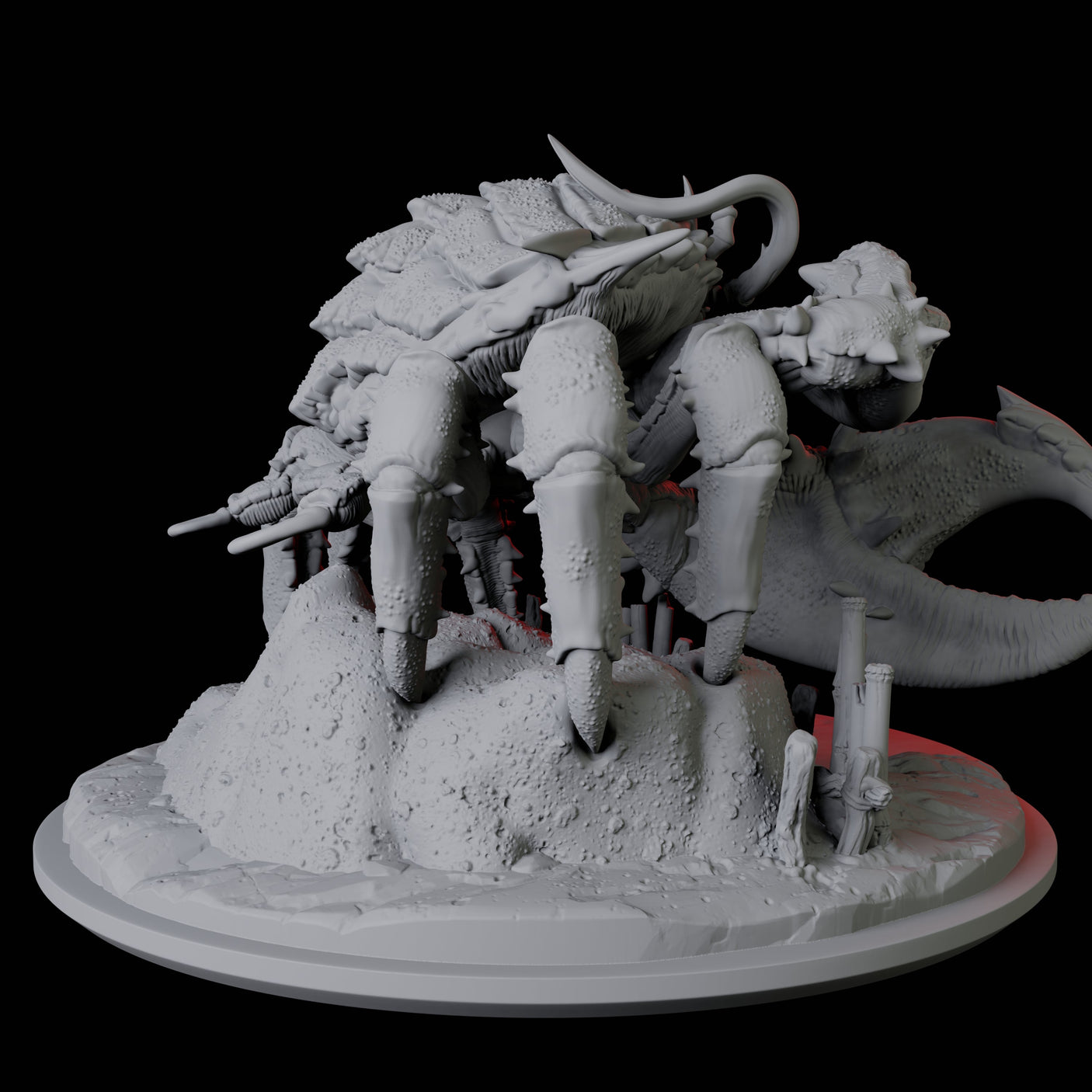 Tambanokano, the Giant Crab Miniature for Dungeons and Dragons, Pathfinder or other TTRPGs