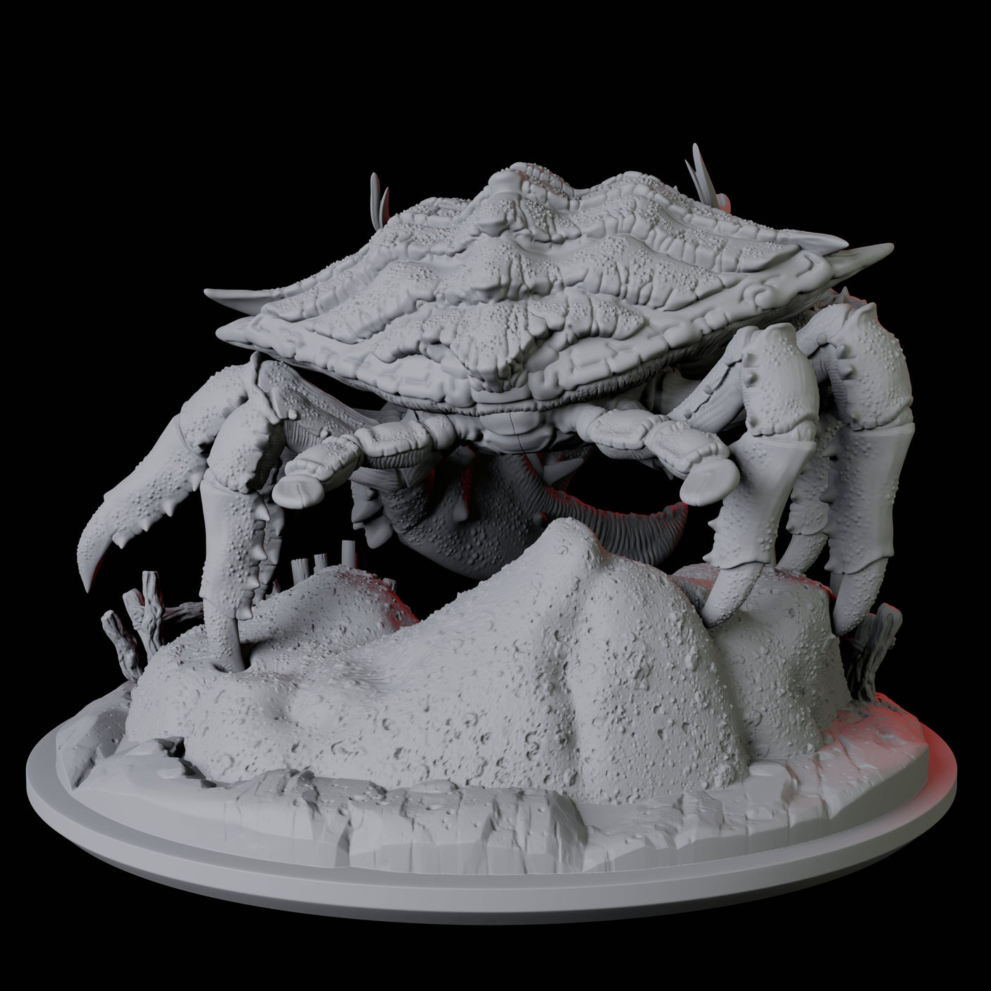 Tambanokano, the Giant Crab Miniature for Dungeons and Dragons, Pathfinder or other TTRPGs