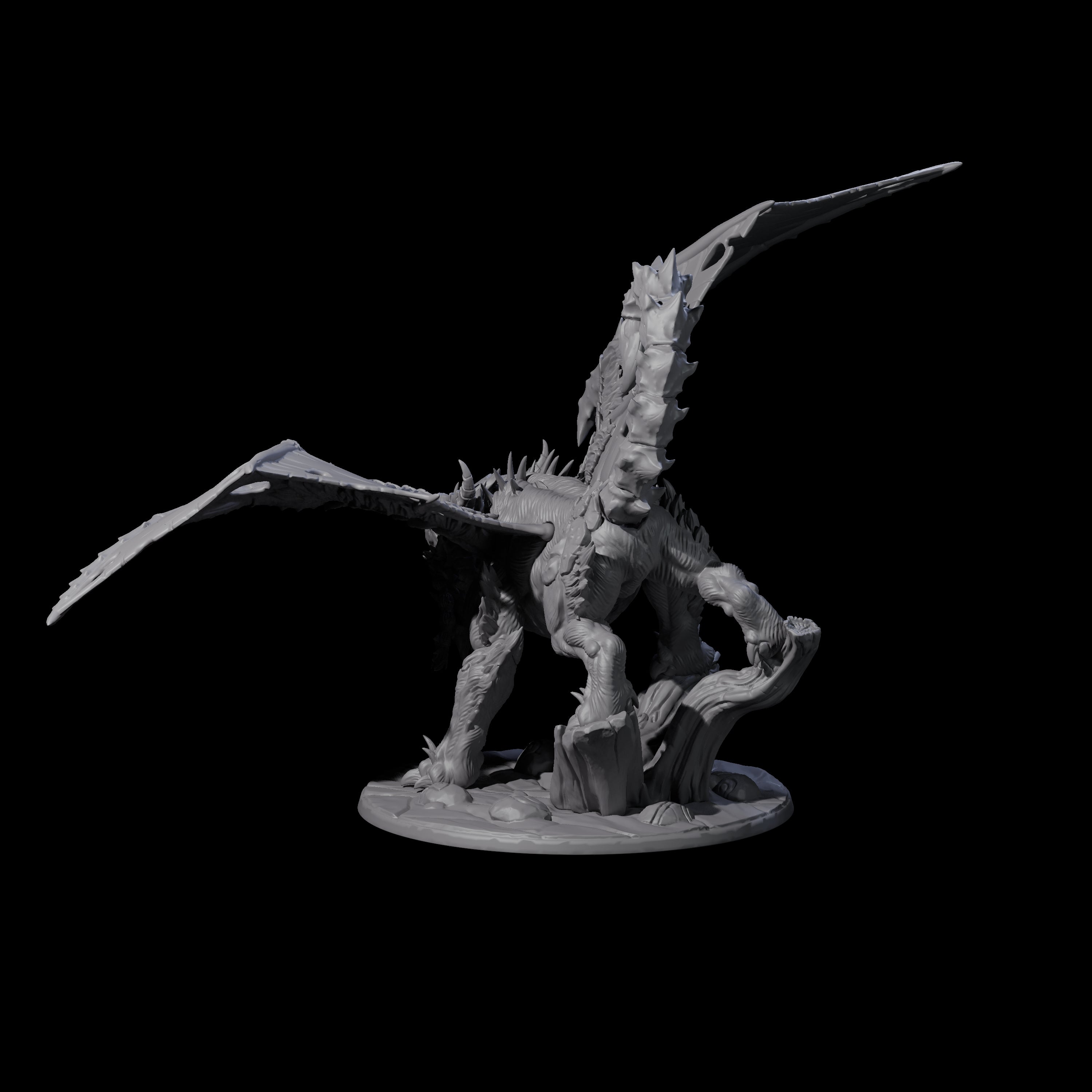 Tattered Manticore Miniature for Dungeons and Dragons, Pathfinder or other TTRPGs