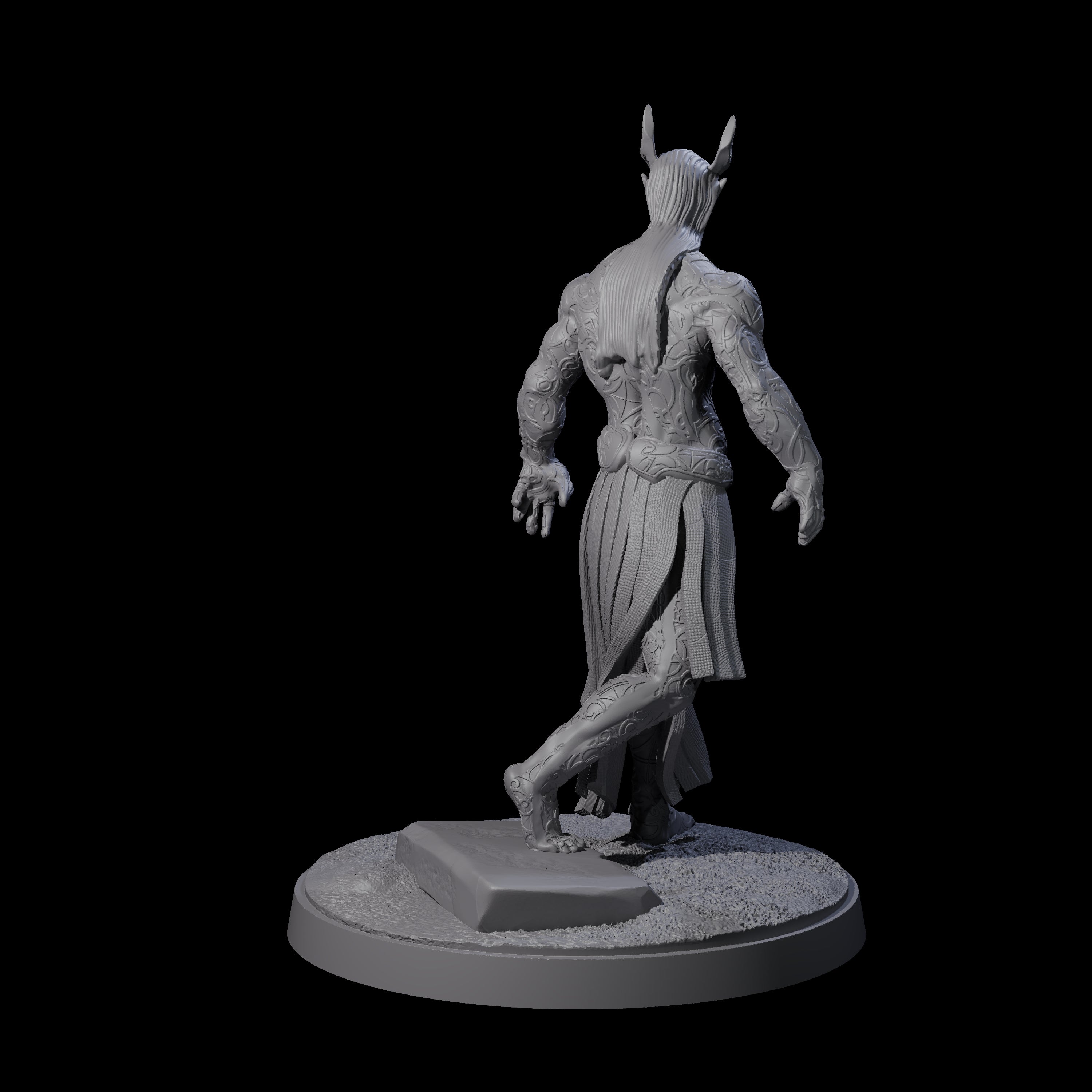 Tattooed Empyrean Lord Miniature for Dungeons and Dragons, Pathfinder or other TTRPGs