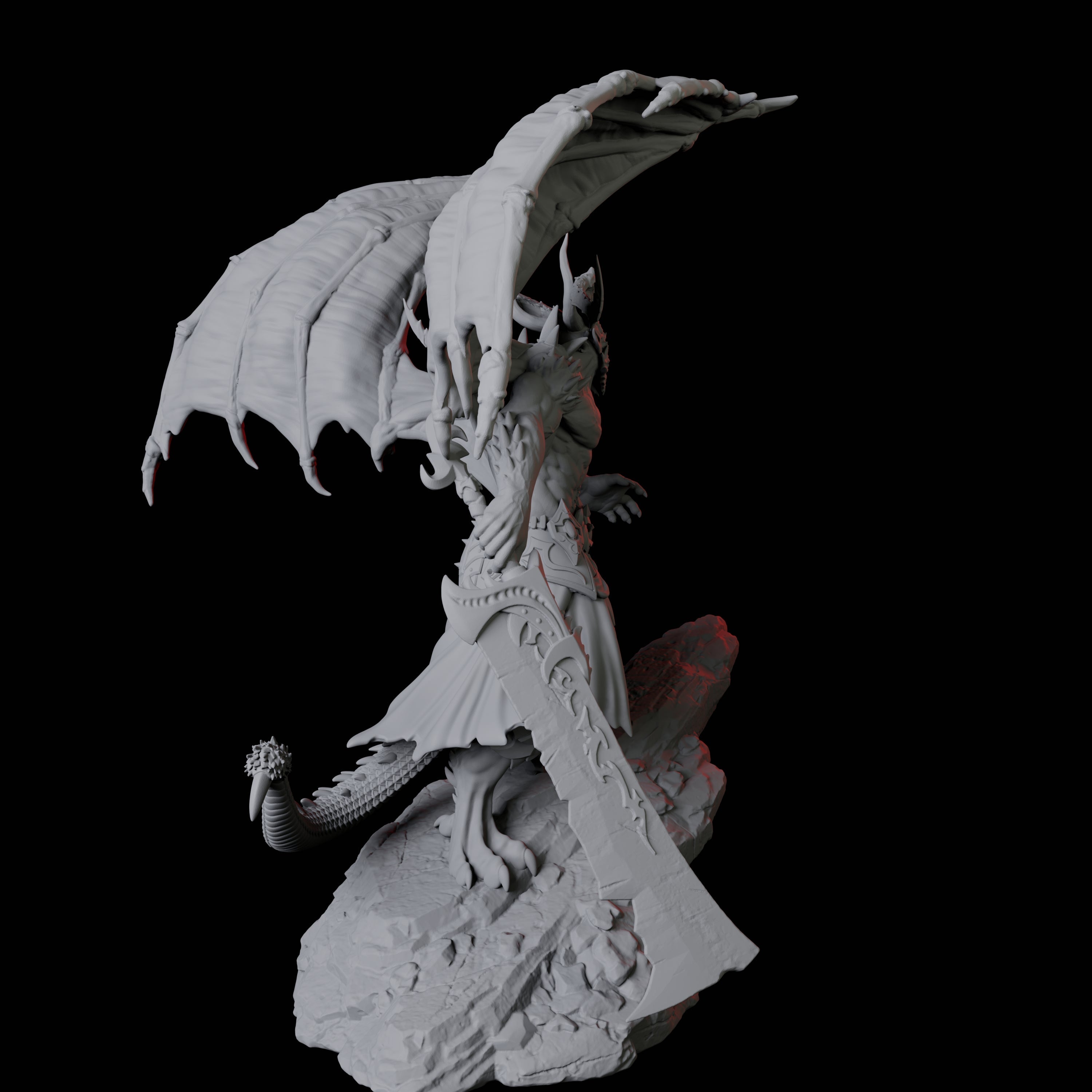 Taunting Horned Devil D Miniature for Dungeons and Dragons, Pathfinder or other TTRPGs