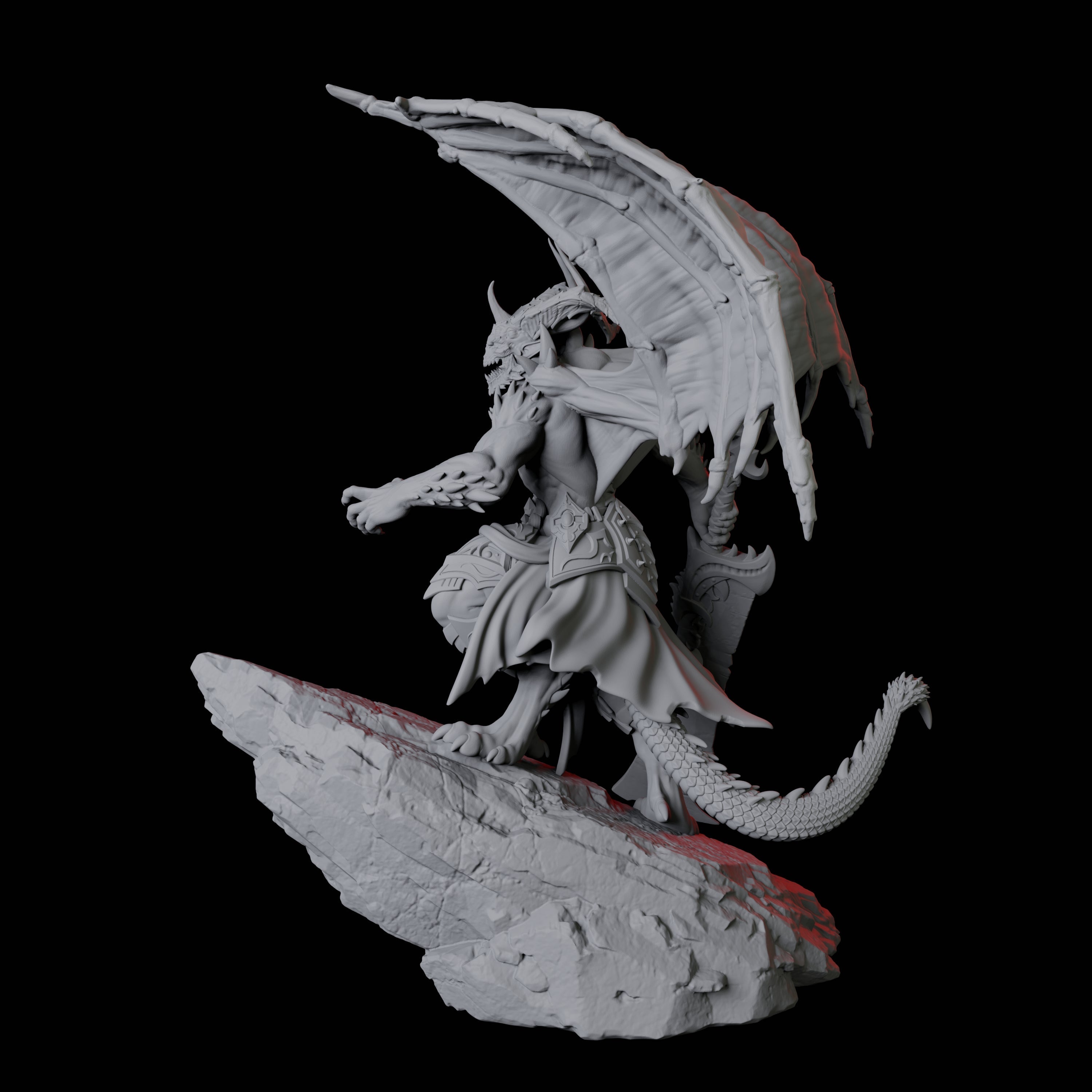 Taunting Horned Devil D Miniature for Dungeons and Dragons, Pathfinder or other TTRPGs