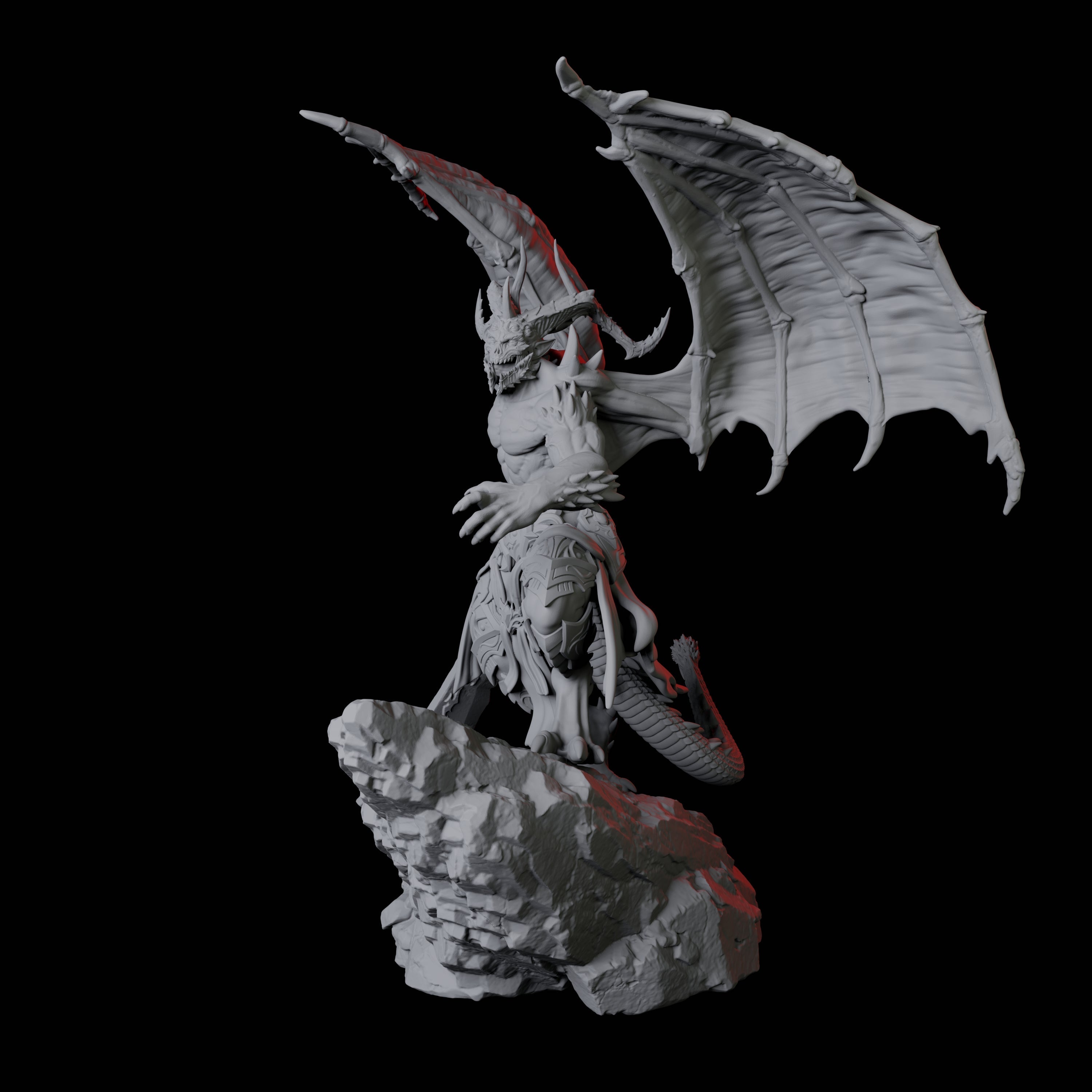 Taunting Horned Devil D Miniature for Dungeons and Dragons, Pathfinder or other TTRPGs