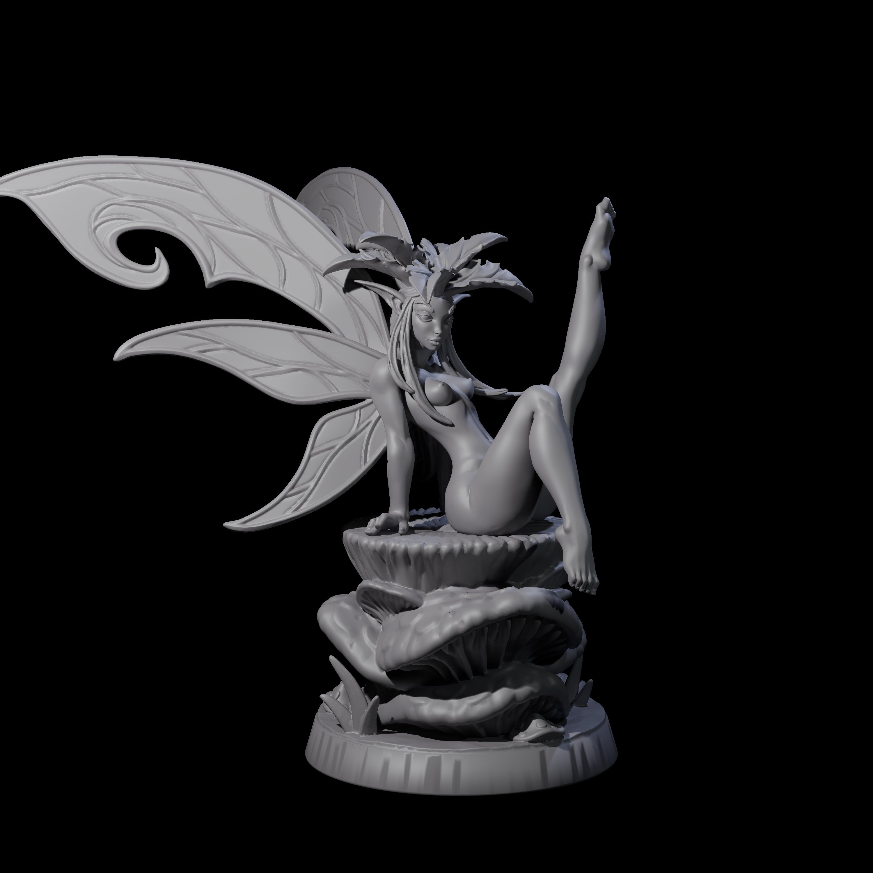 Teasing Fae Fairy Miniature for Dungeons and Dragons, Pathfinder or other TTRPGs