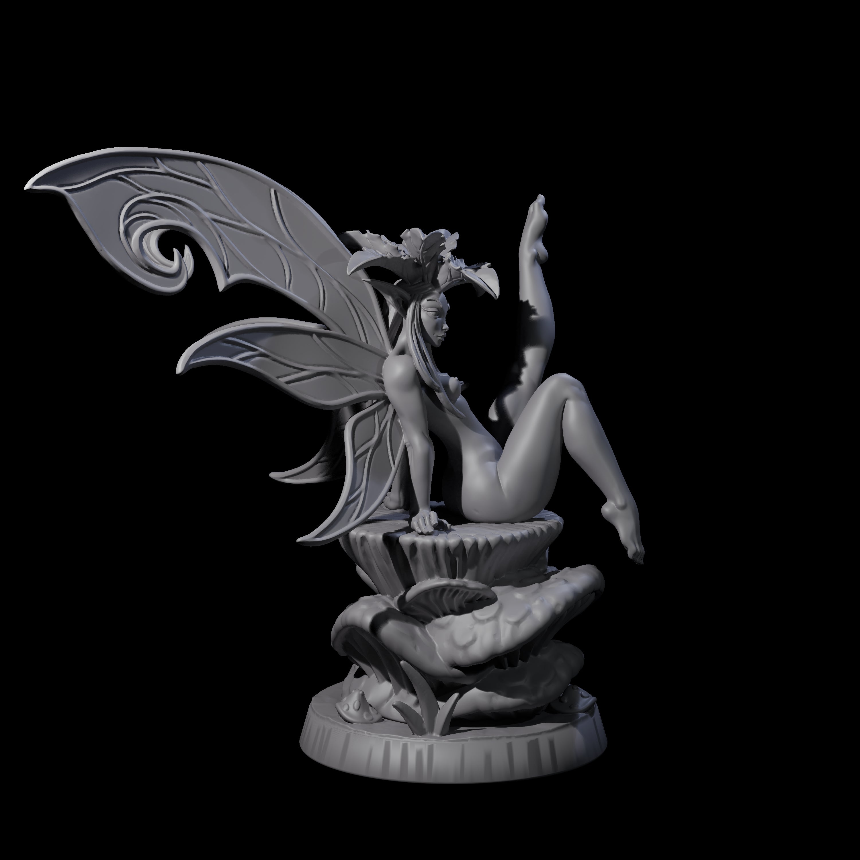 Teasing Fae Fairy Miniature for Dungeons and Dragons, Pathfinder or other TTRPGs