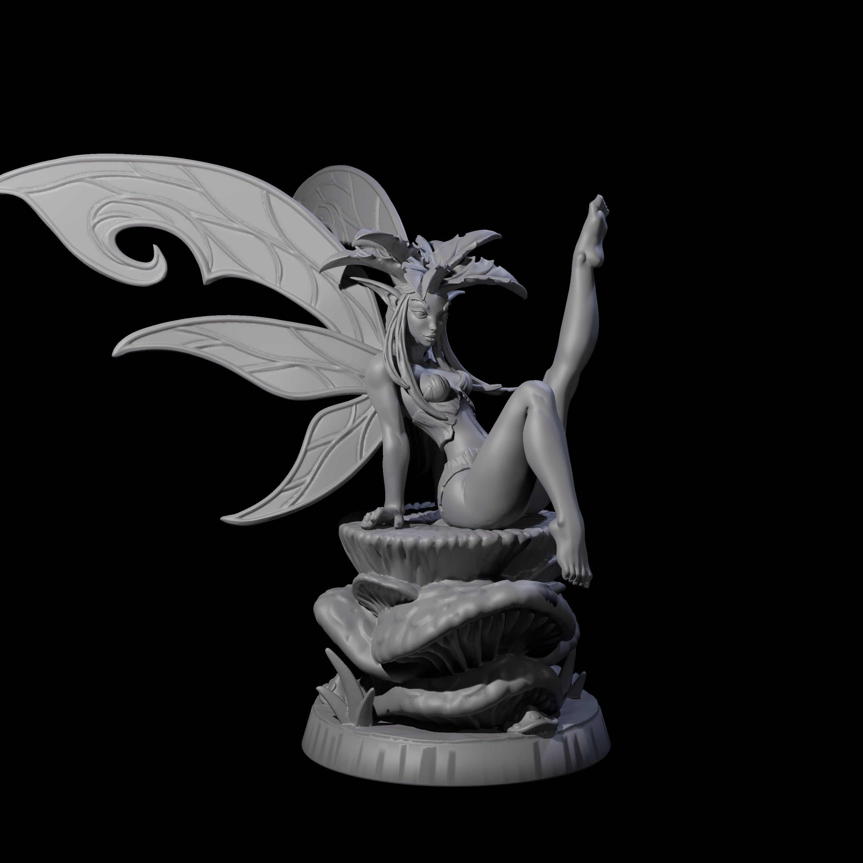 Teasing Fae Fairy Miniature for Dungeons and Dragons, Pathfinder or other TTRPGs