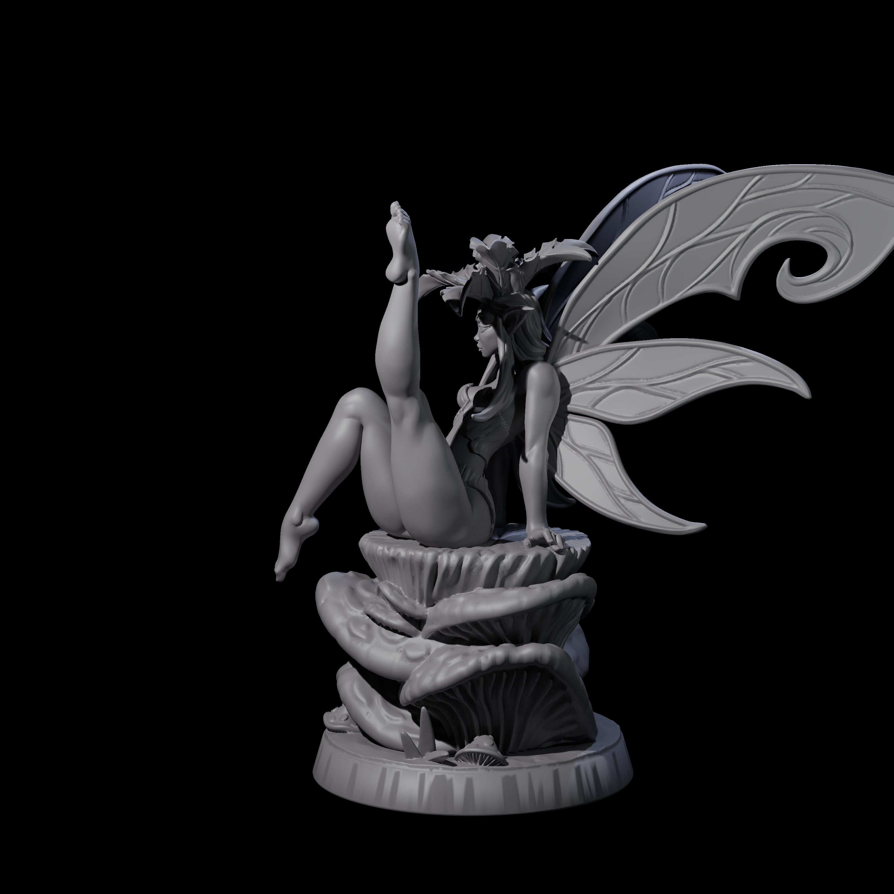 Teasing Fae Fairy Miniature for Dungeons and Dragons, Pathfinder or other TTRPGs