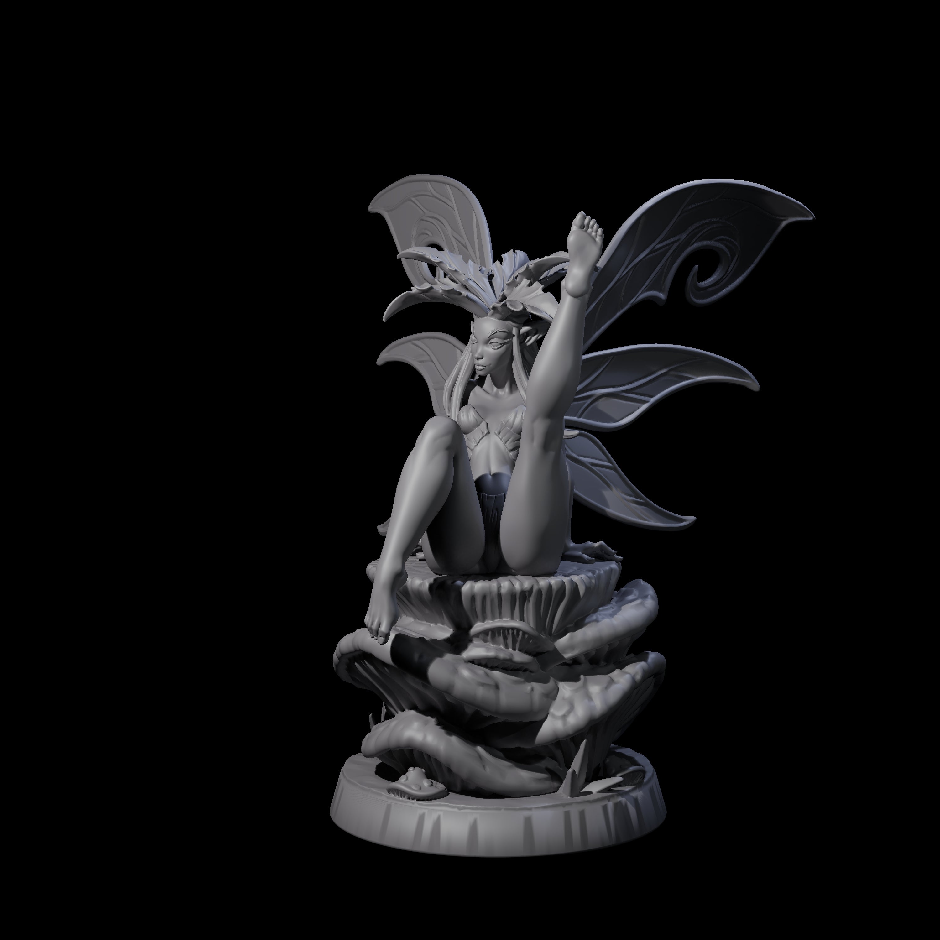 Teasing Fae Fairy Miniature for Dungeons and Dragons, Pathfinder or other TTRPGs