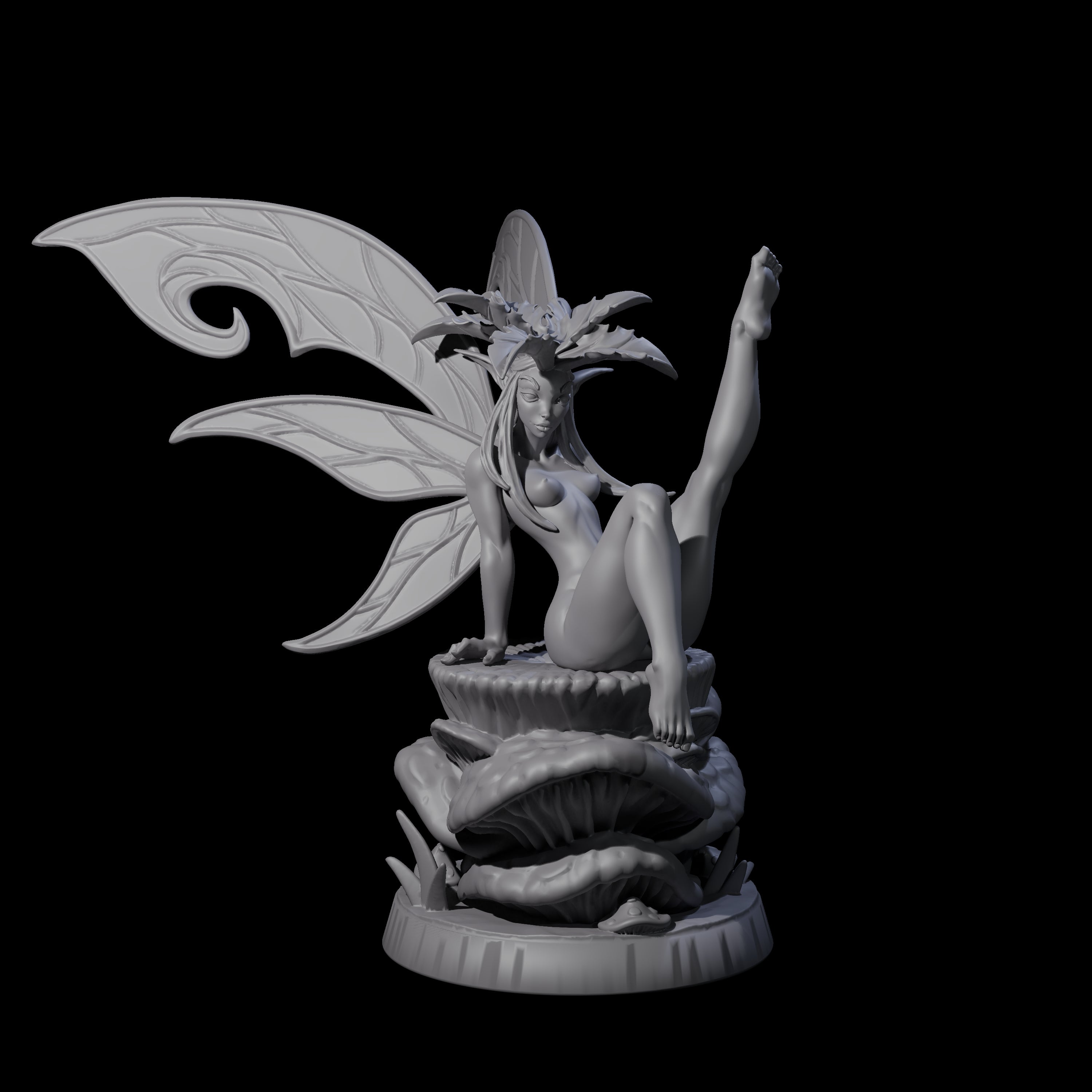 Teasing Fae Fairy Miniature for Dungeons and Dragons, Pathfinder or other TTRPGs
