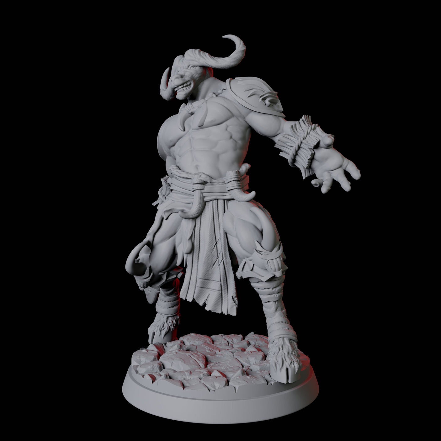Ten Yakfolk Bundle Miniature for Dungeons and Dragons, Pathfinder or other TTRPGs