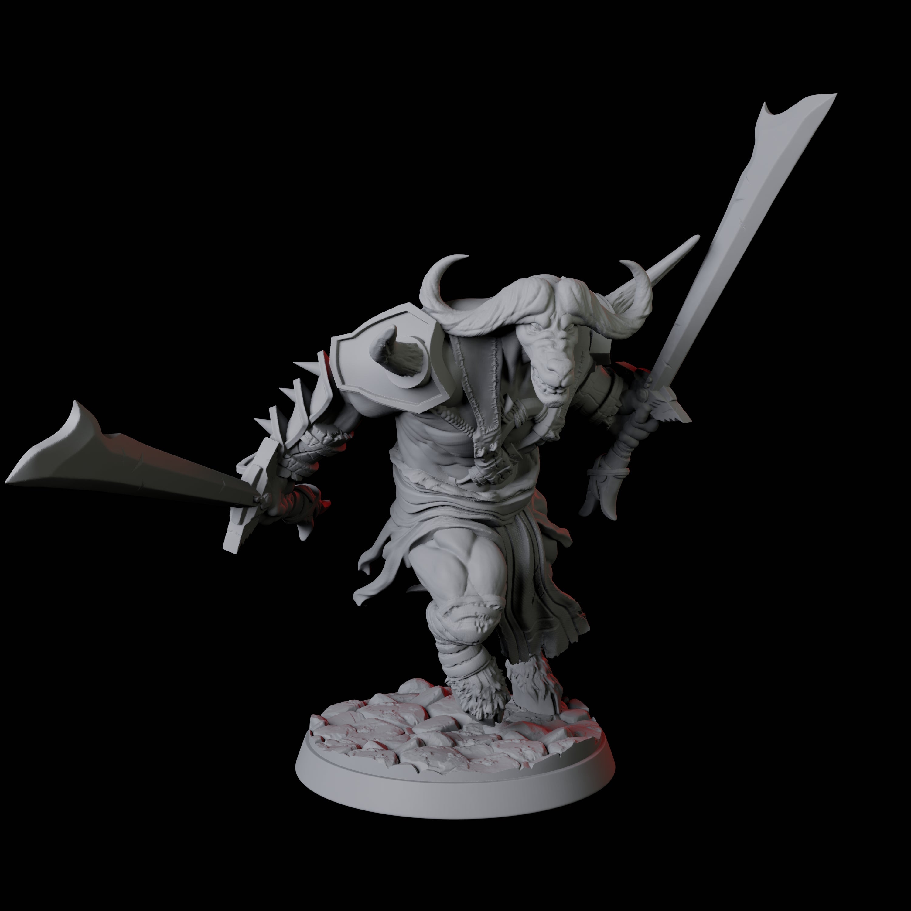 Ten Yakfolk Bundle Miniature for Dungeons and Dragons, Pathfinder or other TTRPGs