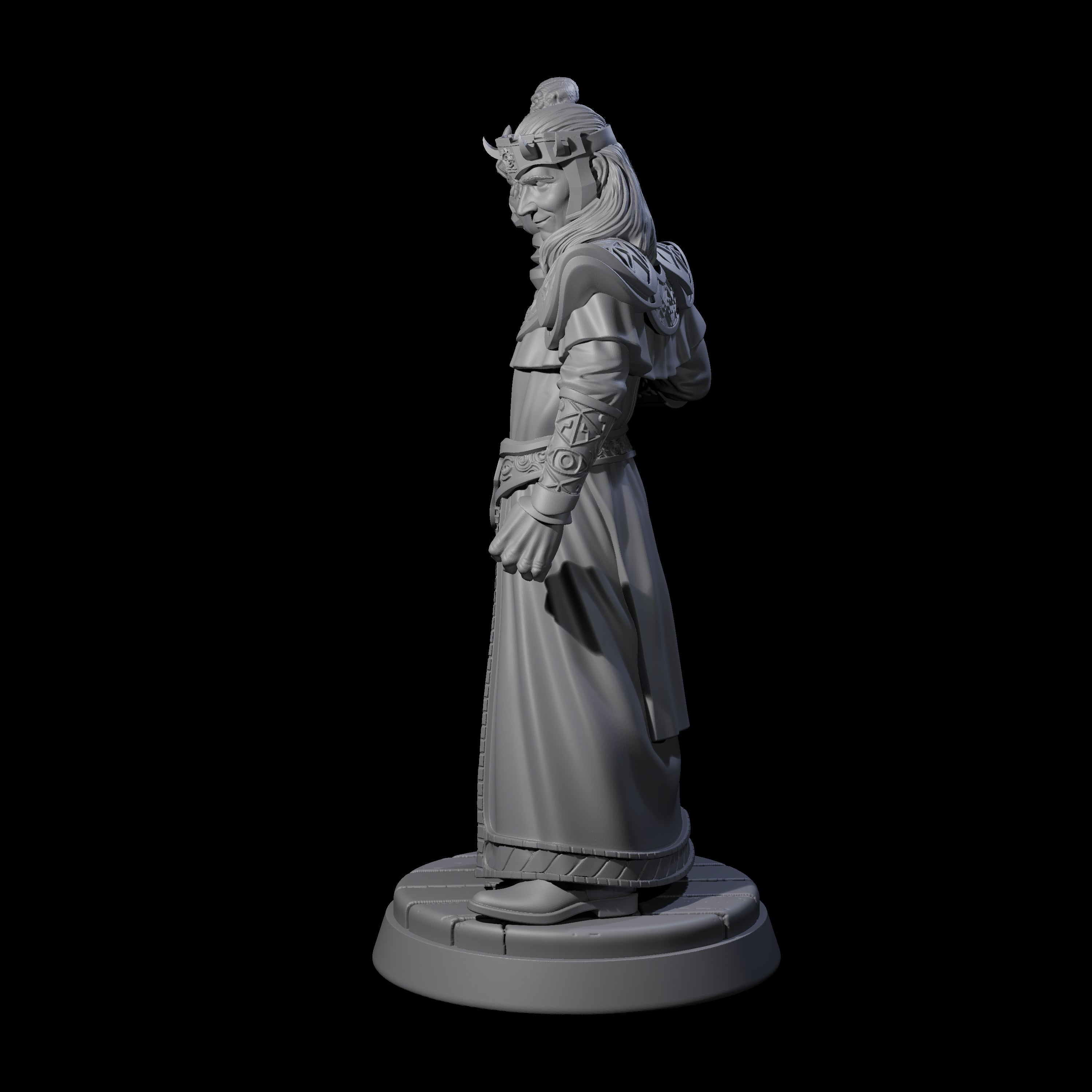 Tense Cultist Leader Miniature for Dungeons and Dragons, Pathfinder or other TTRPGs
