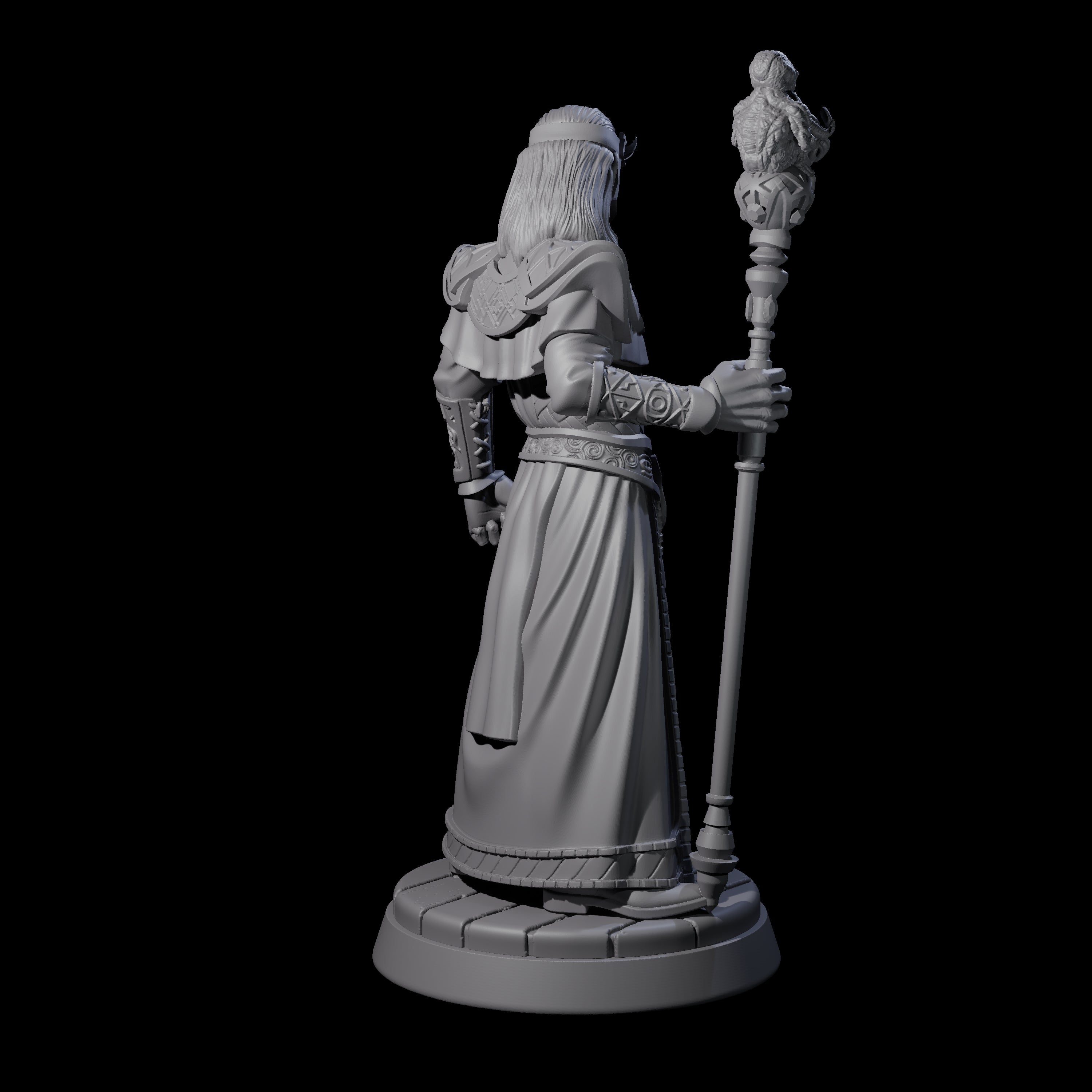 Tense Cultist Leader Miniature for Dungeons and Dragons, Pathfinder or other TTRPGs