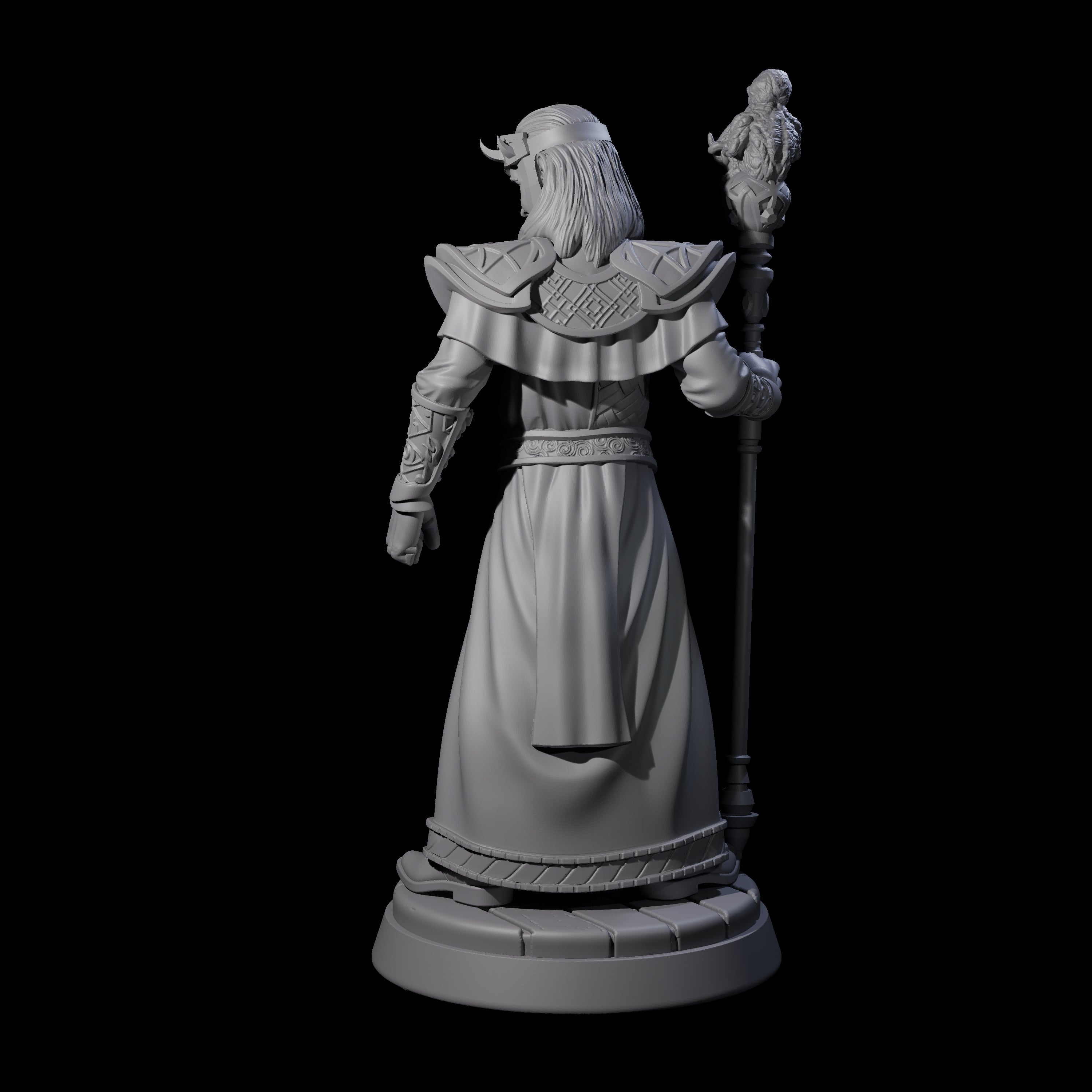 Tense Cultist Leader Miniature for Dungeons and Dragons, Pathfinder or other TTRPGs