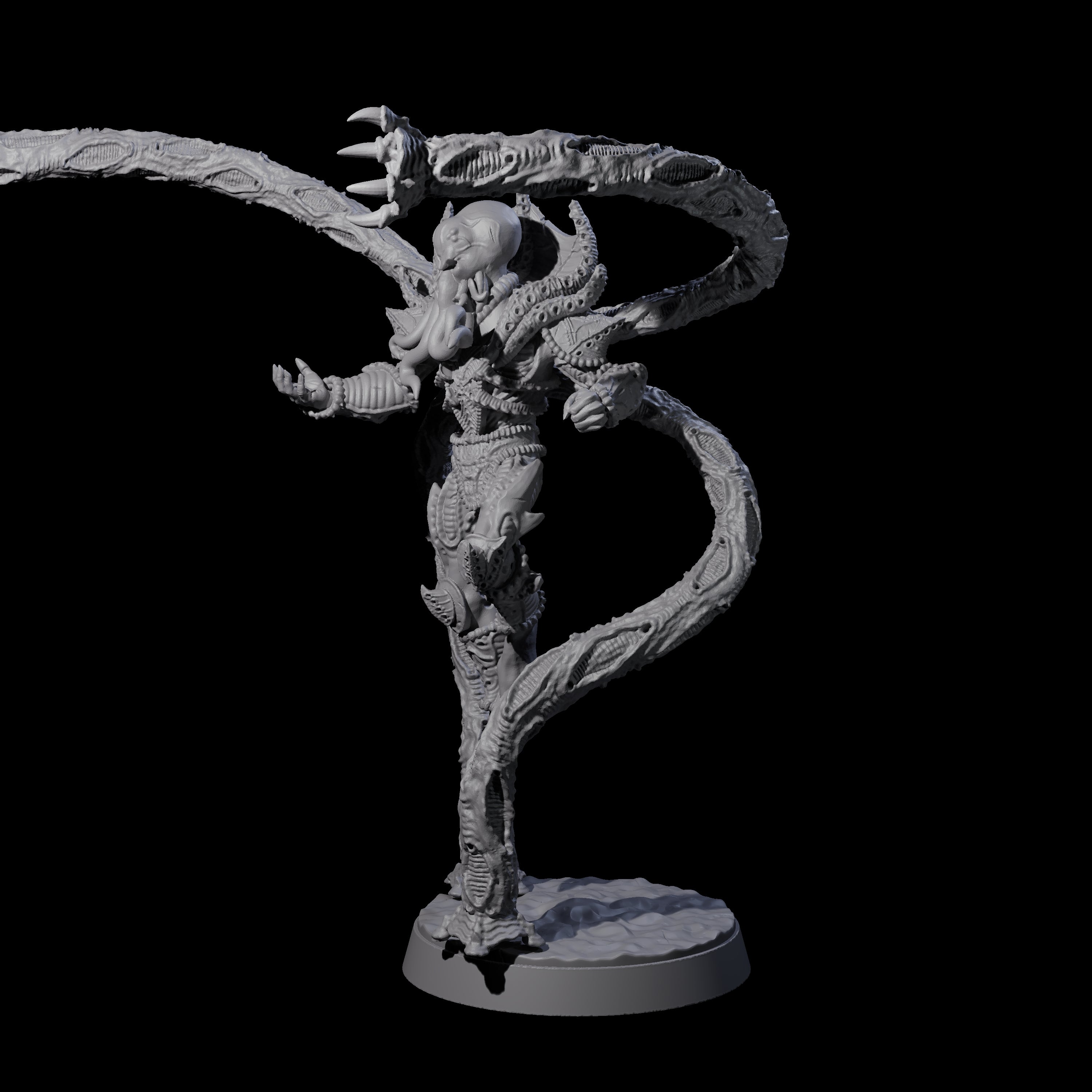 Tentacle Controlled Mind Flayer Controller Miniature for Dungeons and Dragons, Pathfinder or other TTRPGs