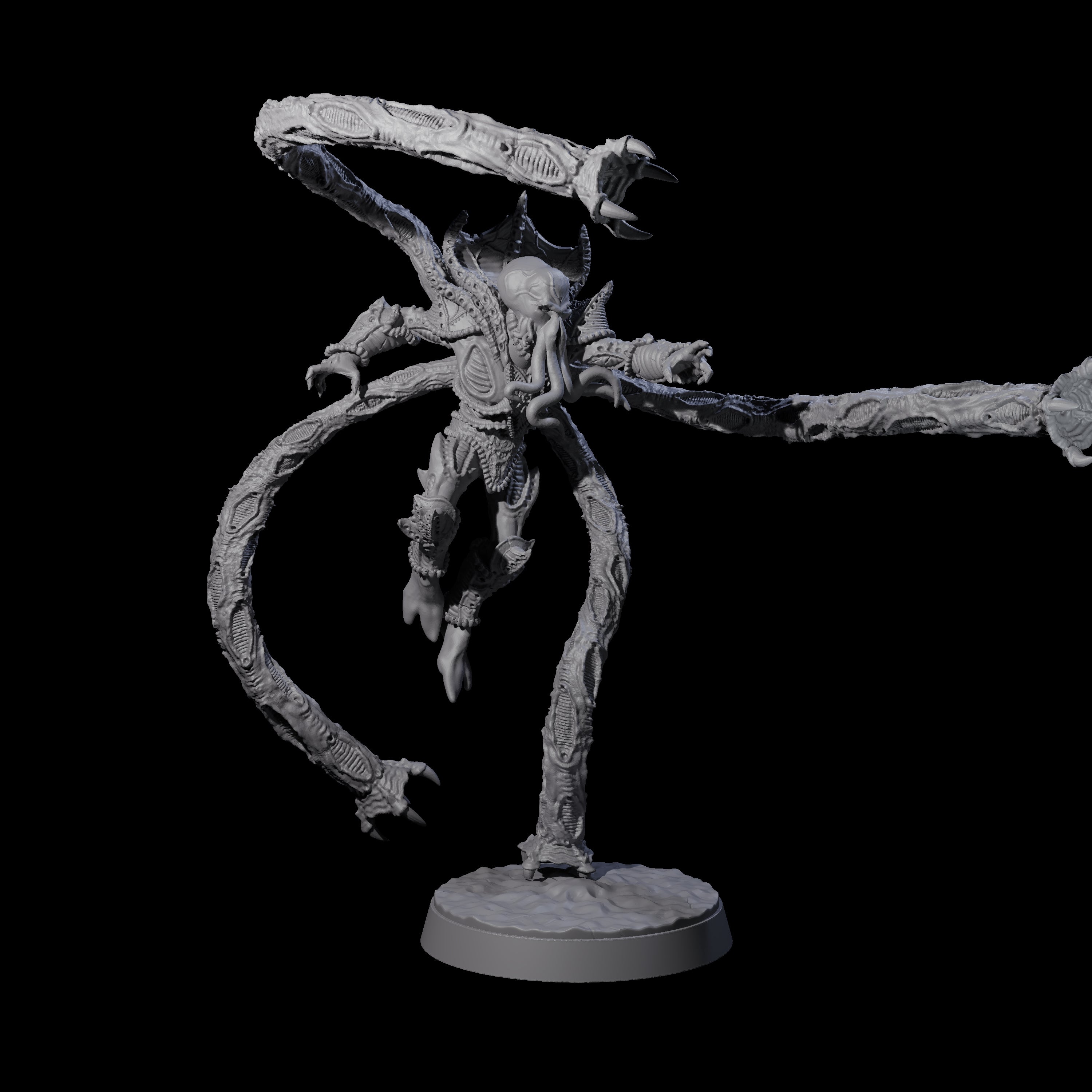 Tentacle Controlled Mind Flayer Striker Miniature for Dungeons and Dragons, Pathfinder or other TTRPGs